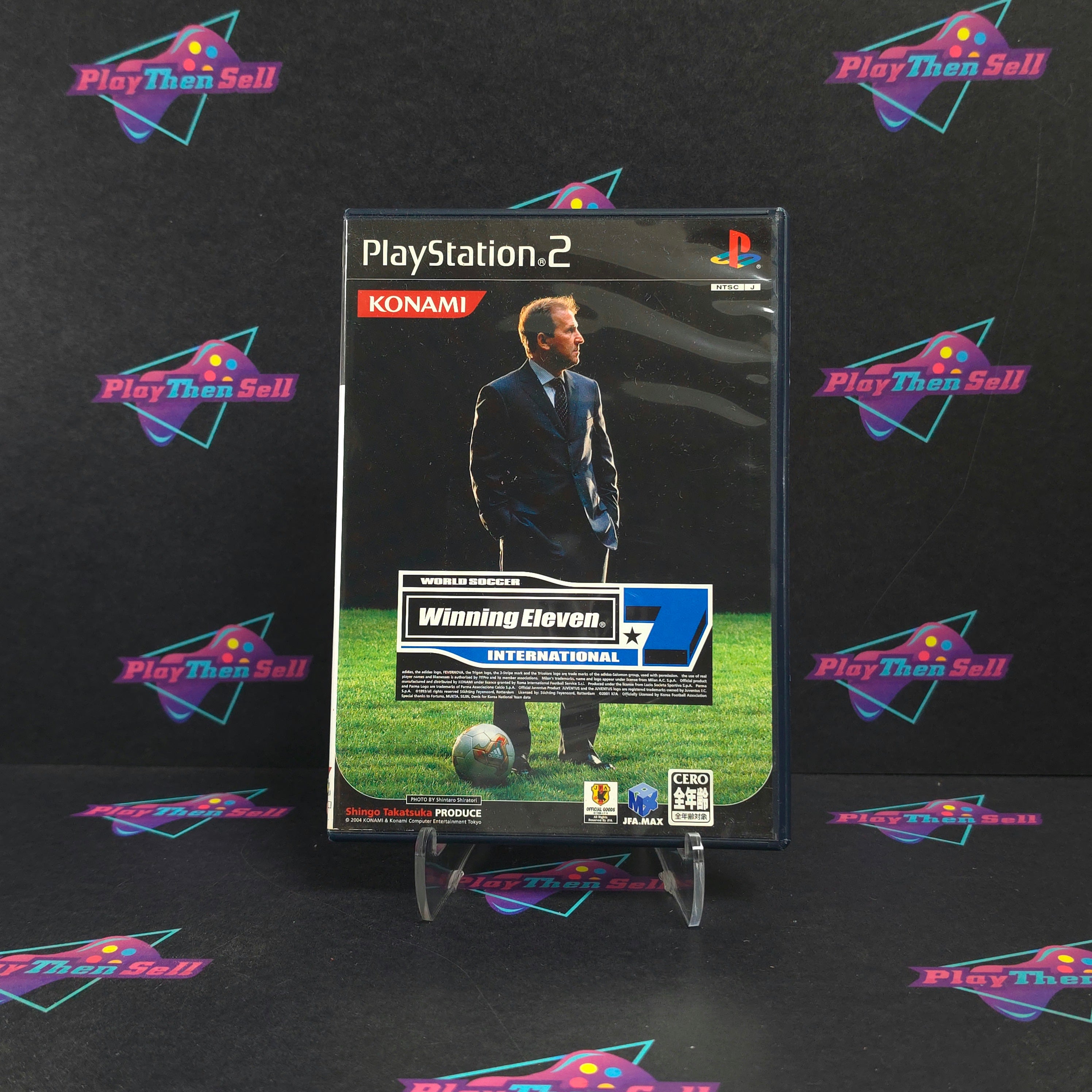 World Soccer Winning Eleven 7 Int. PS2 PlayStation 2 Japan Import CIB - Excellent
