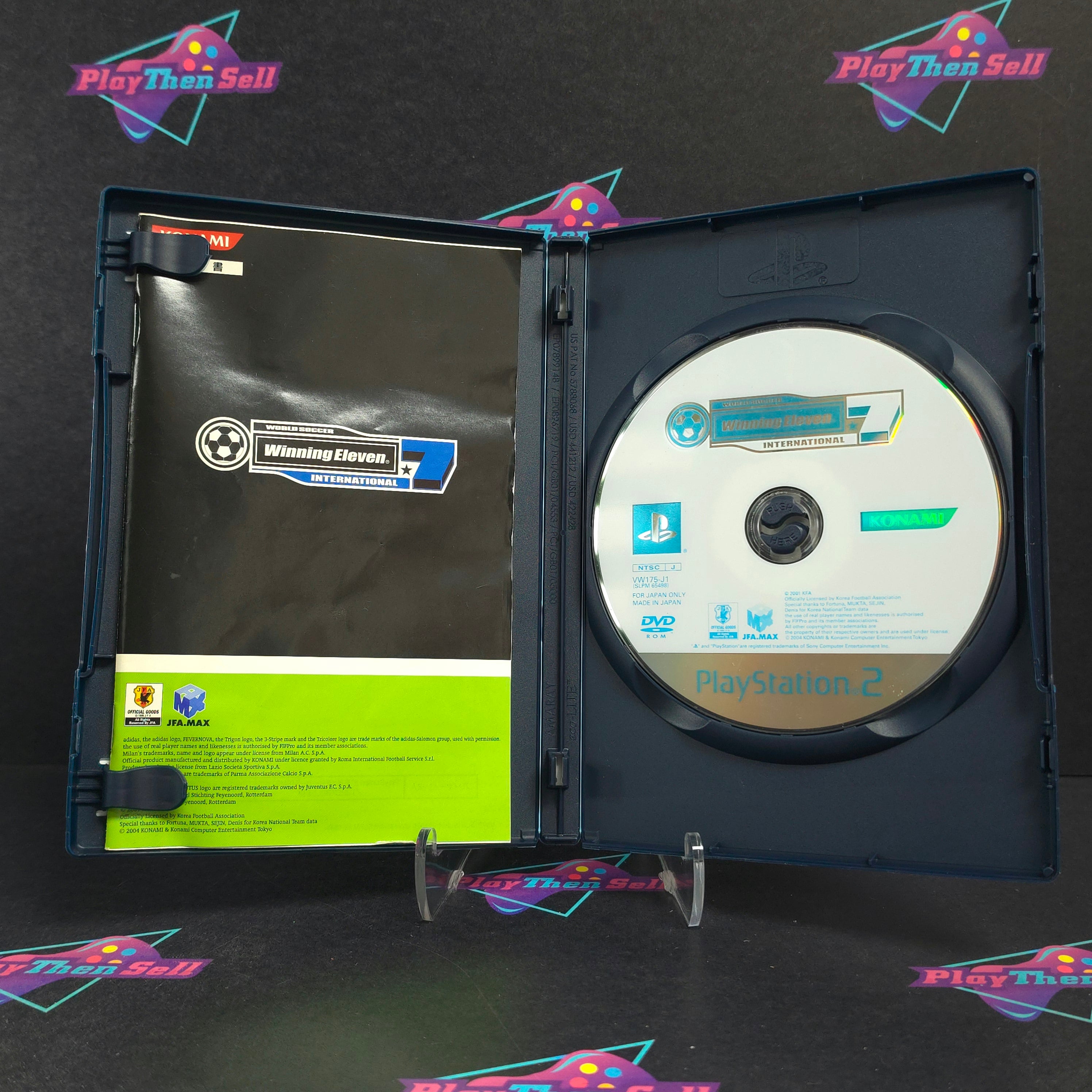 World Soccer Winning Eleven 7 Int. PS2 PlayStation 2 Japan Import CIB - Excellent