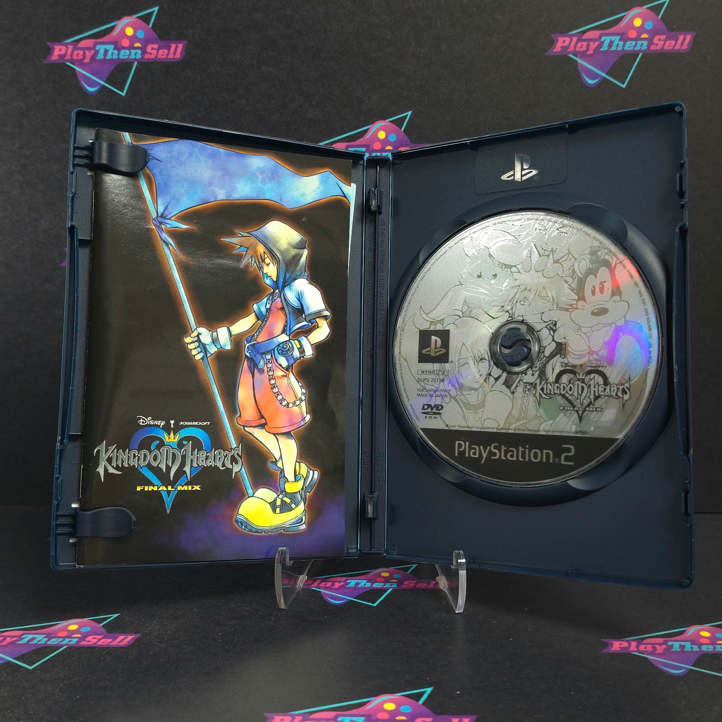 Kingdom Hearts Final Mix PS2 PlayStation 2 Japan Import Holo Cover Complete - Excellent