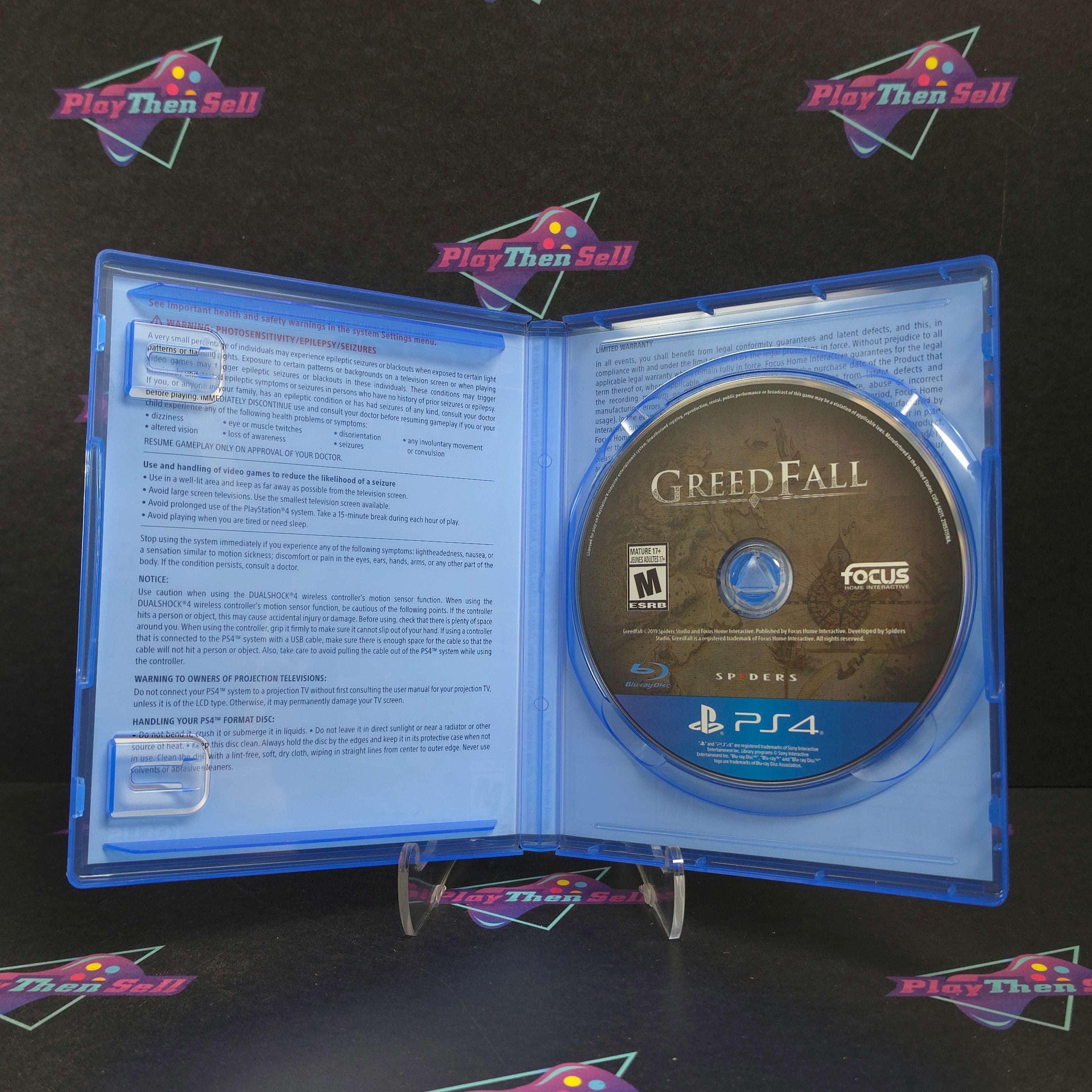 Greed Fall PS4 PlayStation 4 Complete - Excellent