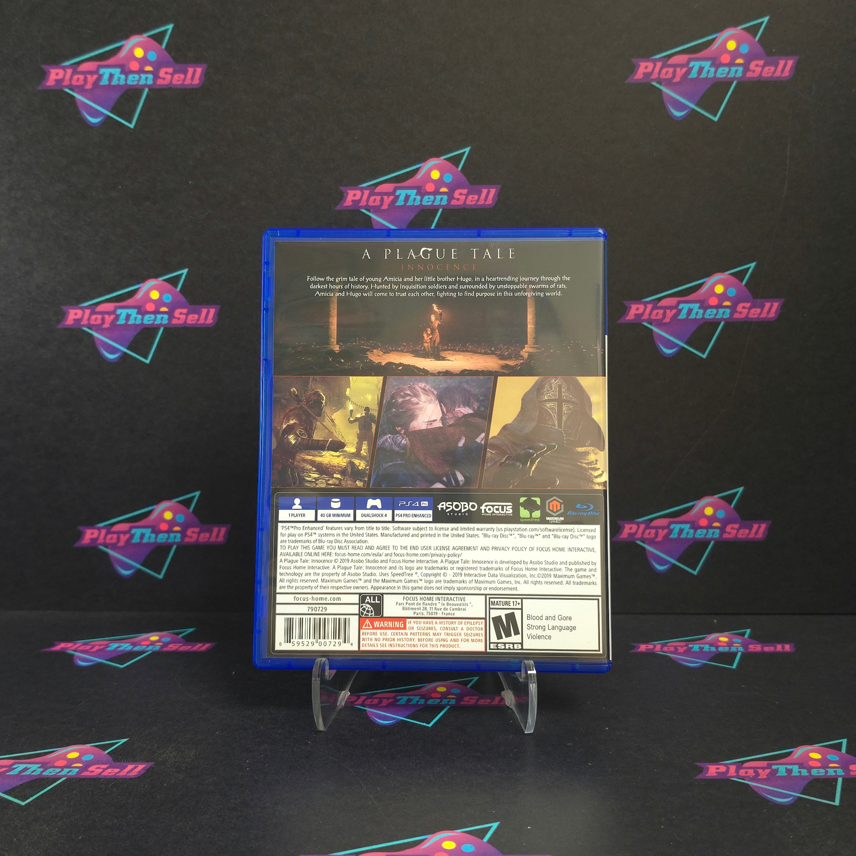 A Plague Tale Innocence PS4 PlayStation 4 Complete - Excellent