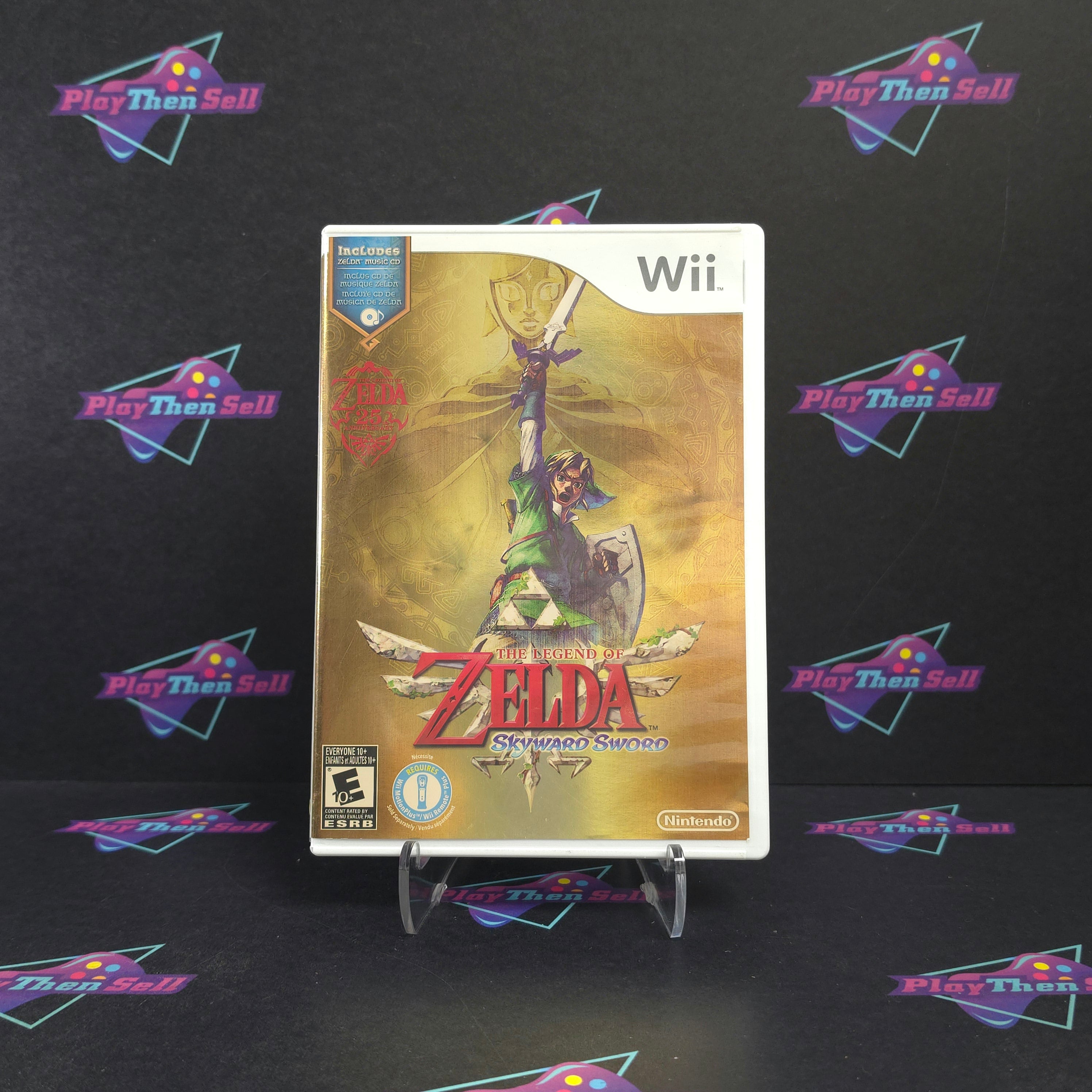 Legend of Zelda Skyward Sword Nintendo Wii + CD Complete - Excellent