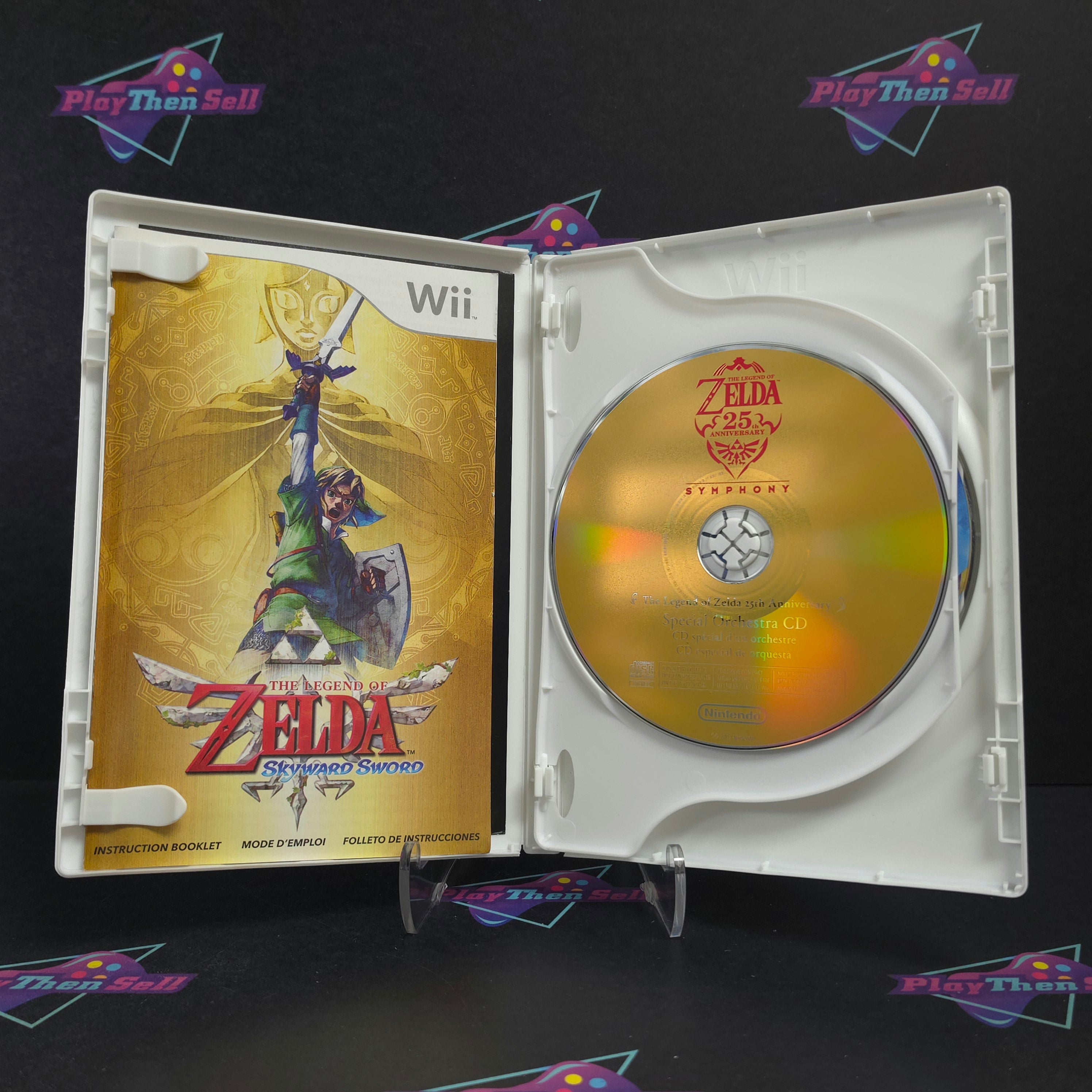 Legend of Zelda Skyward Sword Nintendo Wii + CD Complete - Excellent