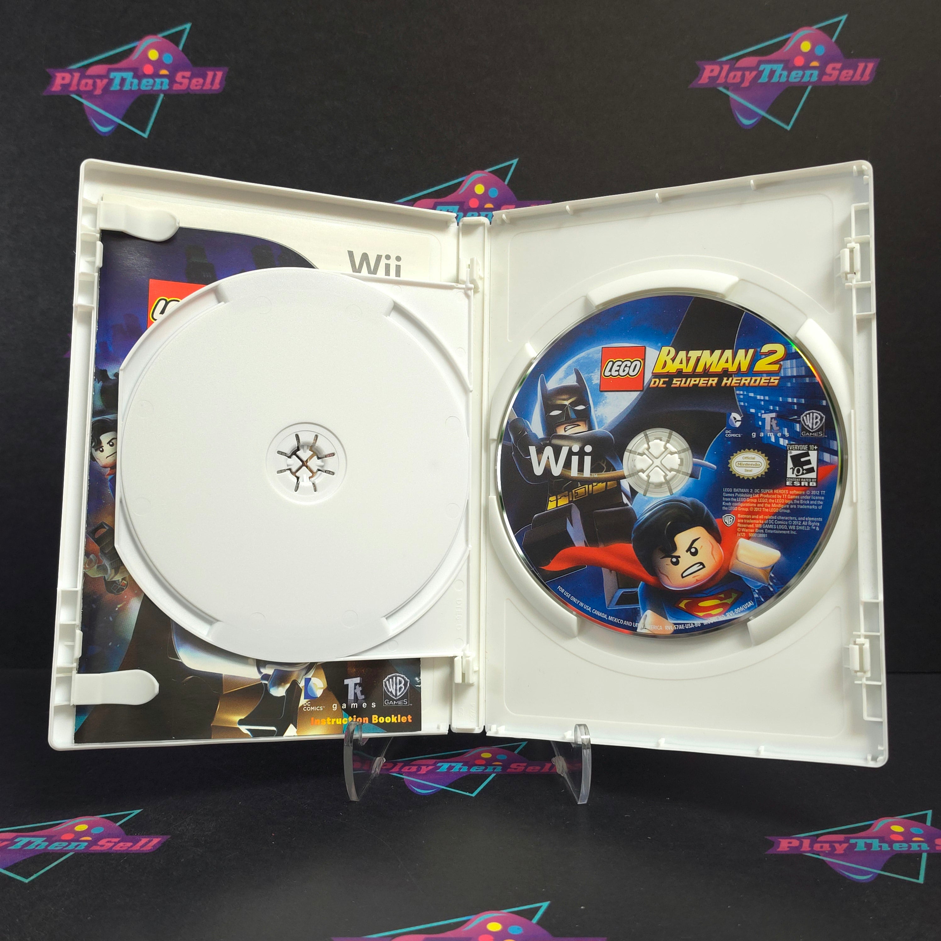 Lego Batman 2 DC Super Heroes Nintendo Wii + DVD Complete - Excellent