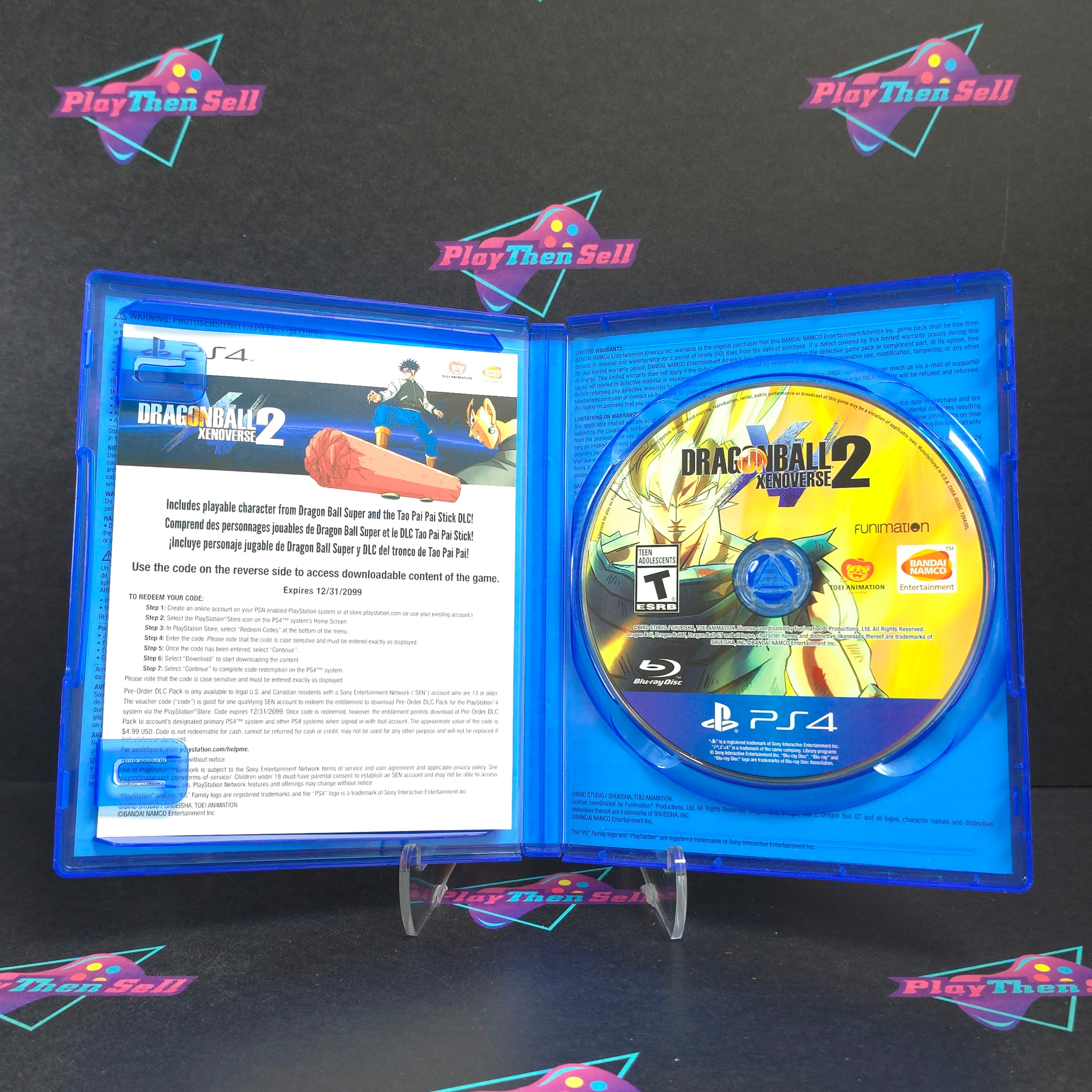Dragon Ball Xenoverse 2 Day One Ed. PS4 PlayStation 4 + Sleeve Complete - Excellent