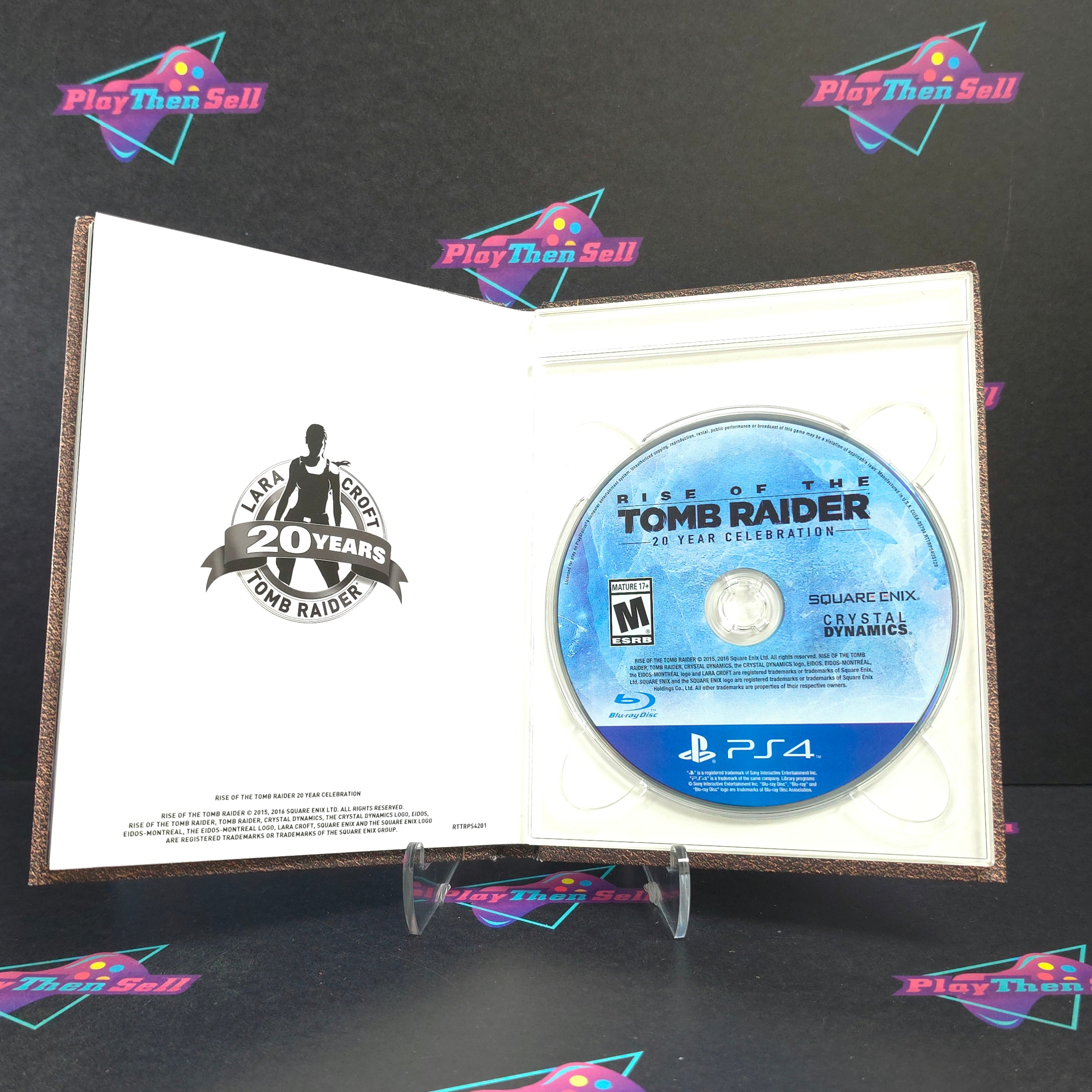 Rise of the Tomb Raider 20 Year Celebration PS4 PlayStation 4 + Sleeve Complete - Excellent