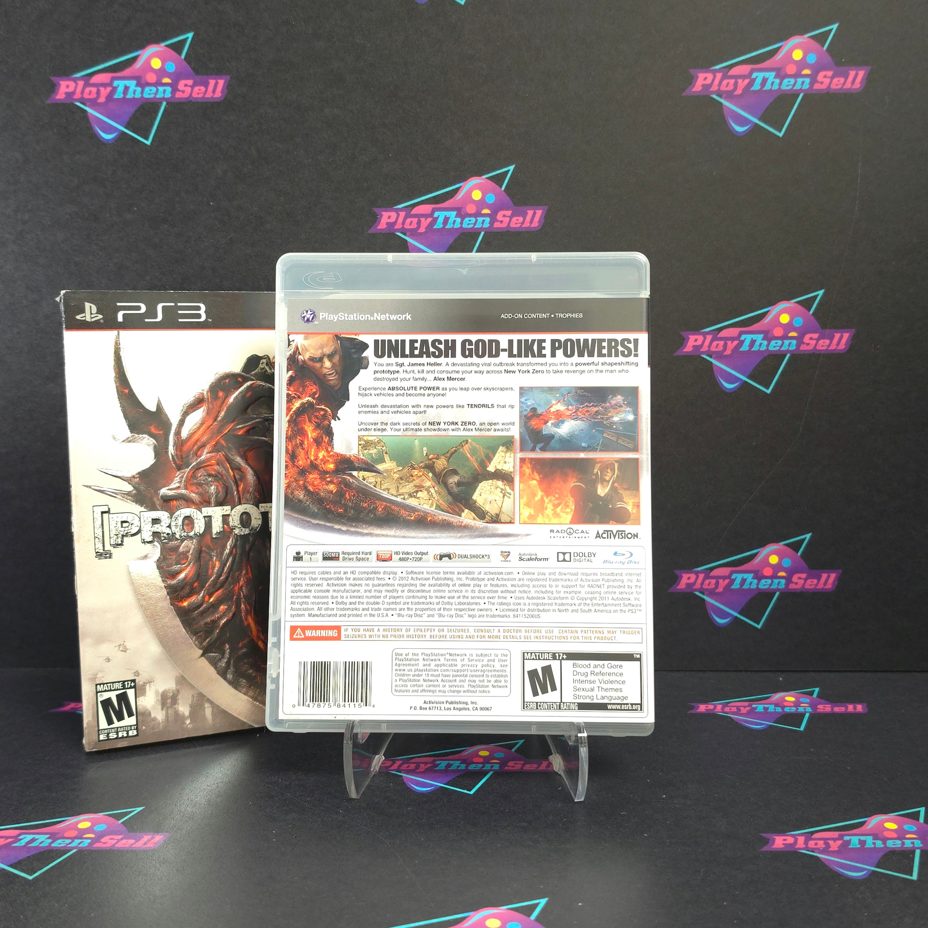 Prototype 2 PS3 PlayStation 3 + Sleeve Radnet Edition Complete - Excellent
