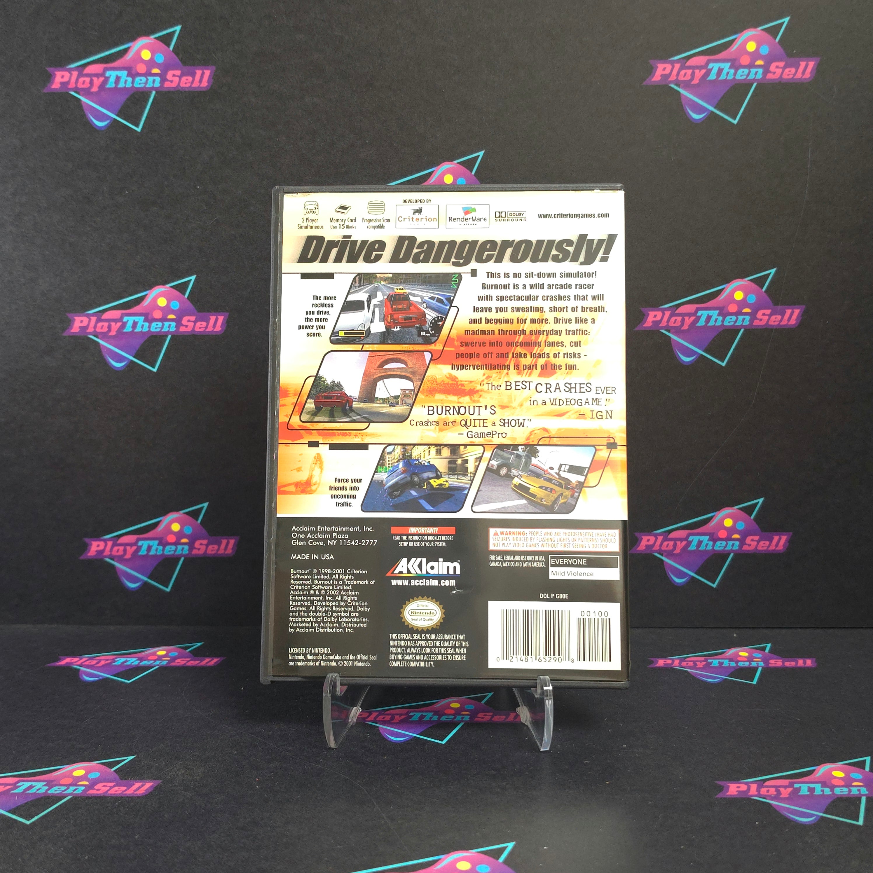 Burnout Nintendo GameCube + Reg Complete - Excellent