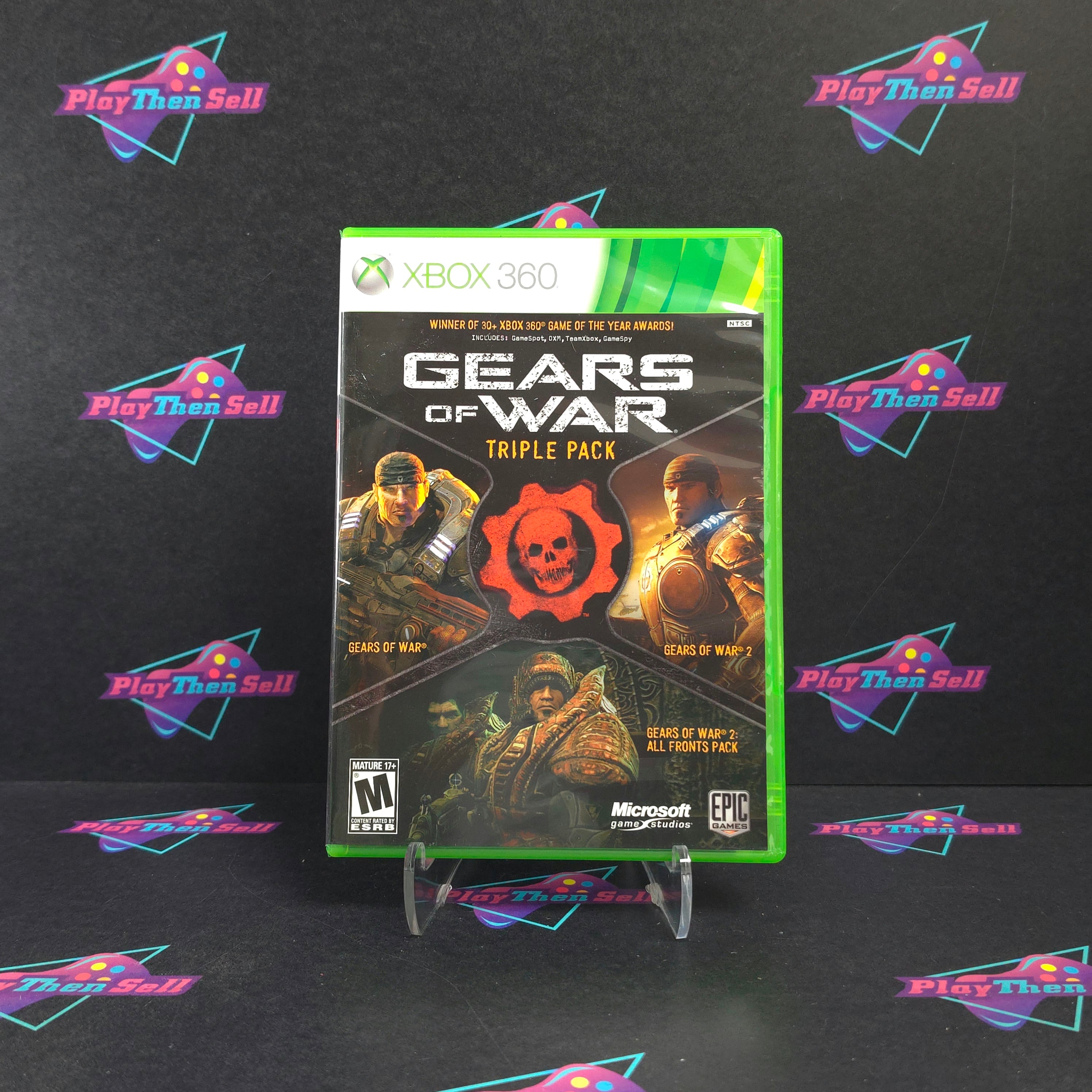 Gears of War Triple Pack Xbox 360 Complete - Excellent