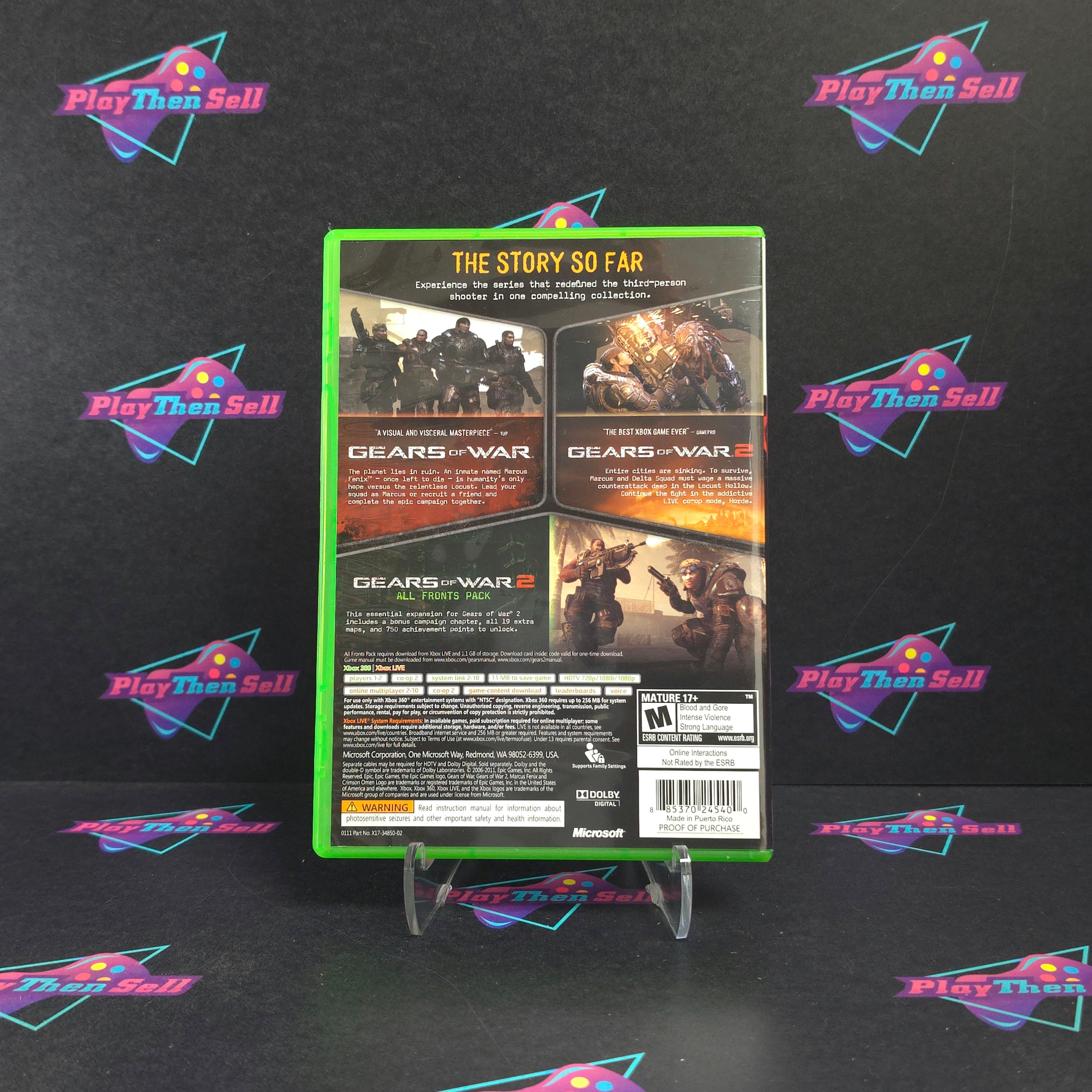 Gears of War Triple Pack Xbox 360 Complete - Excellent