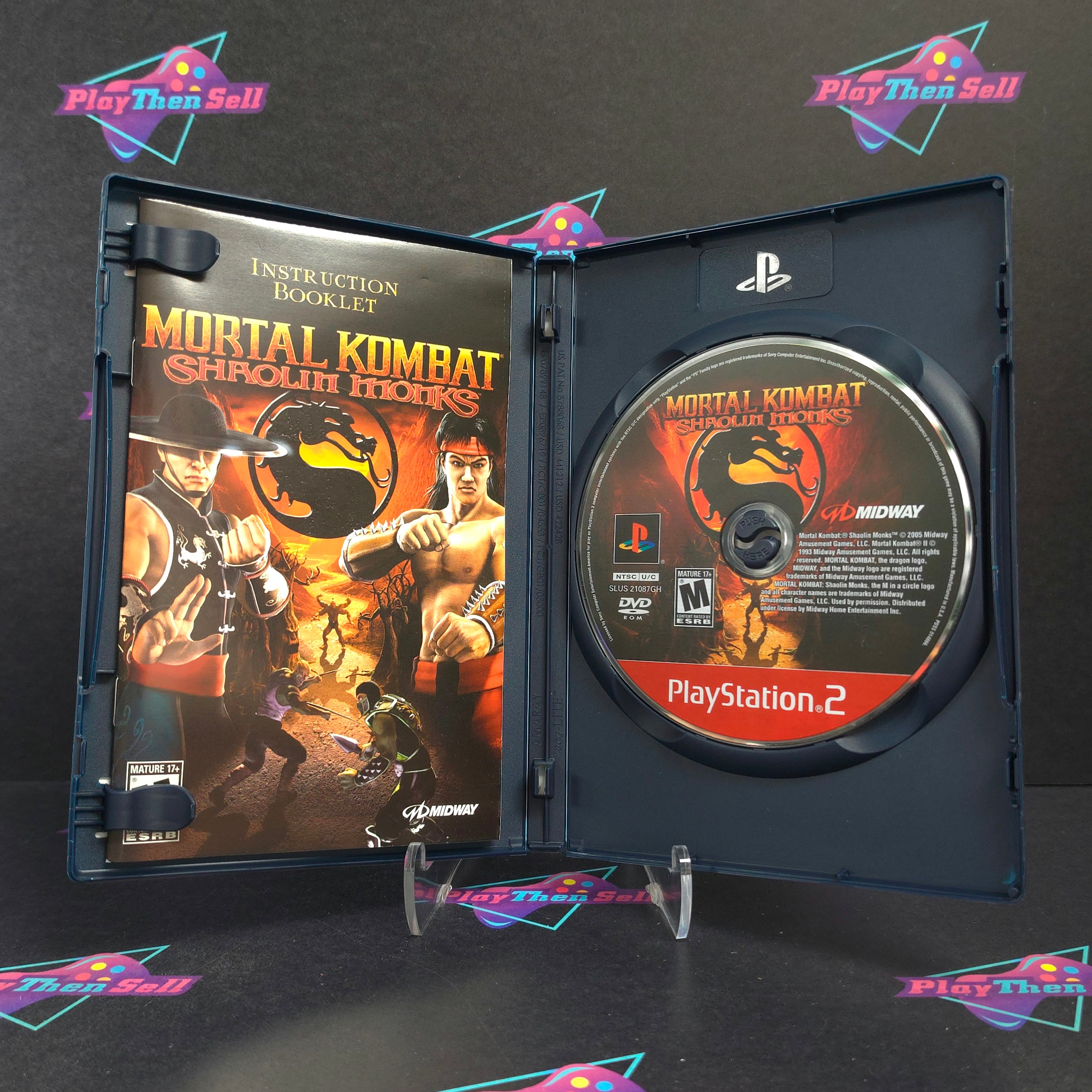 Mortal Kombat Shaolin Monks PS2 PlayStation 2 GH + Reg Complete - Excellent