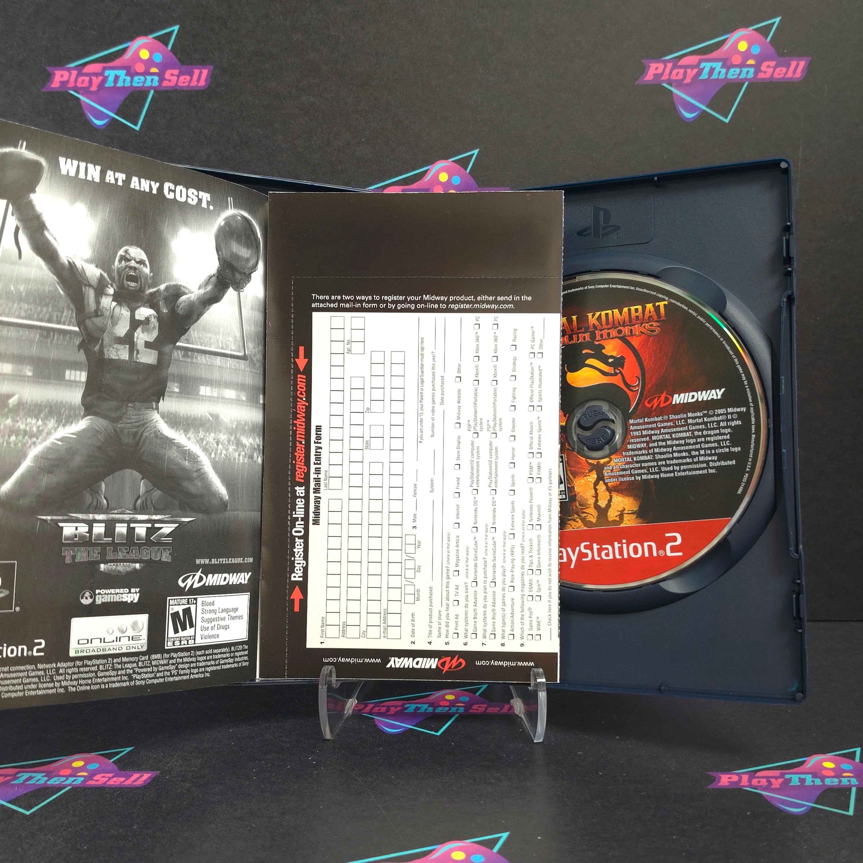 Mortal Kombat Shaolin Monks PS2 PlayStation 2 GH + Reg Complete - Excellent