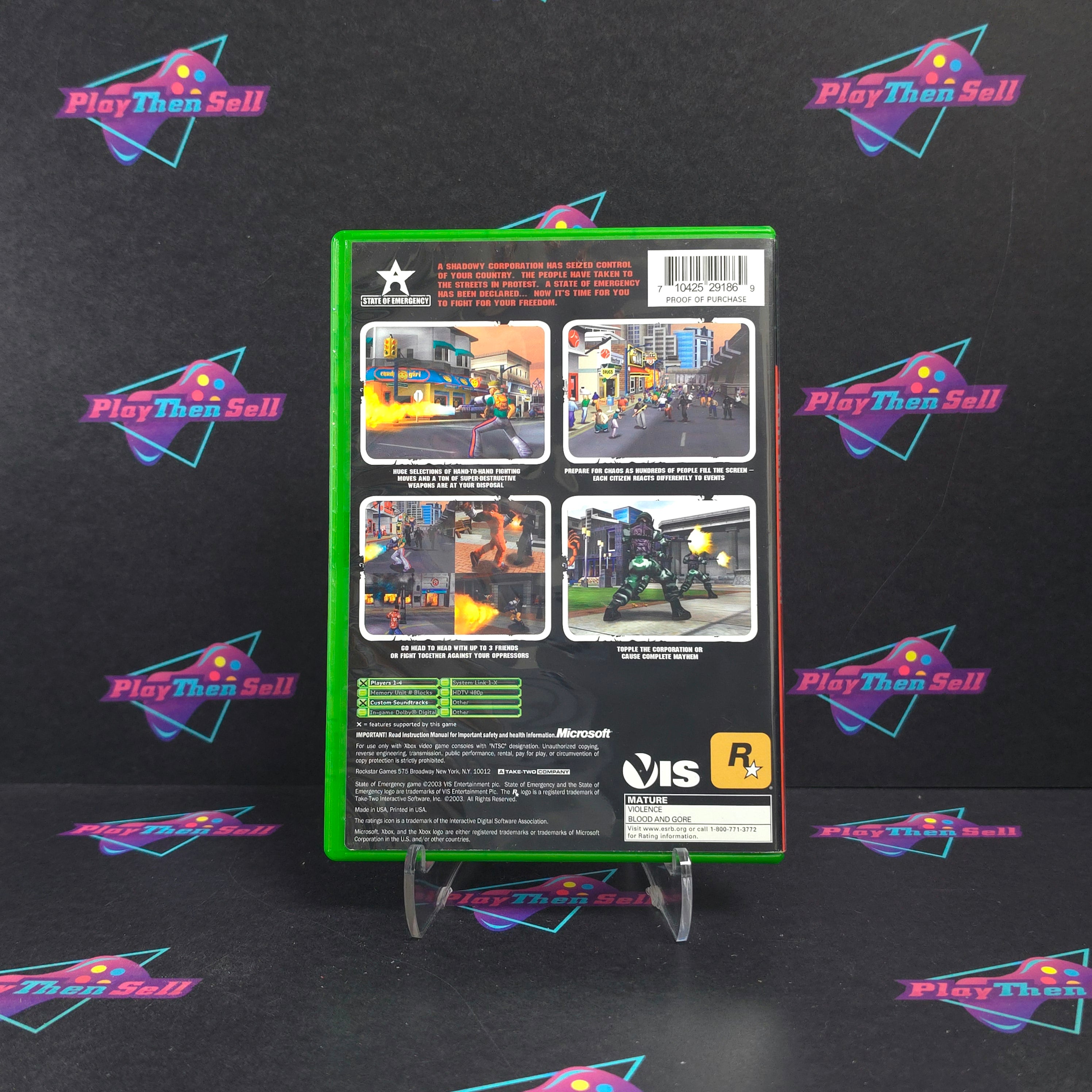 State of Emergency Xbox Complete - Excellent
