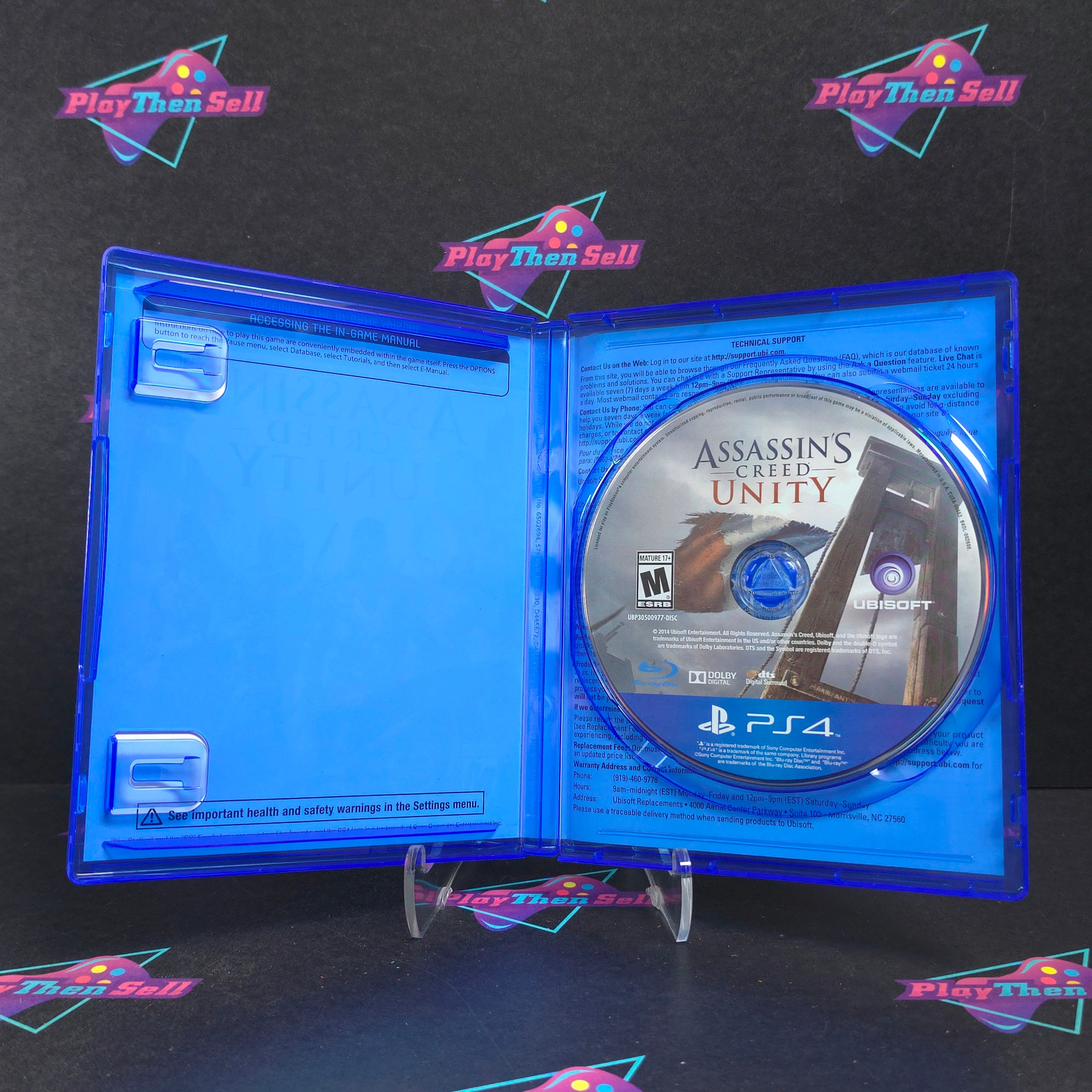 Assassin's Creed Unity PS4 PlayStation 4 Complete - Excellent