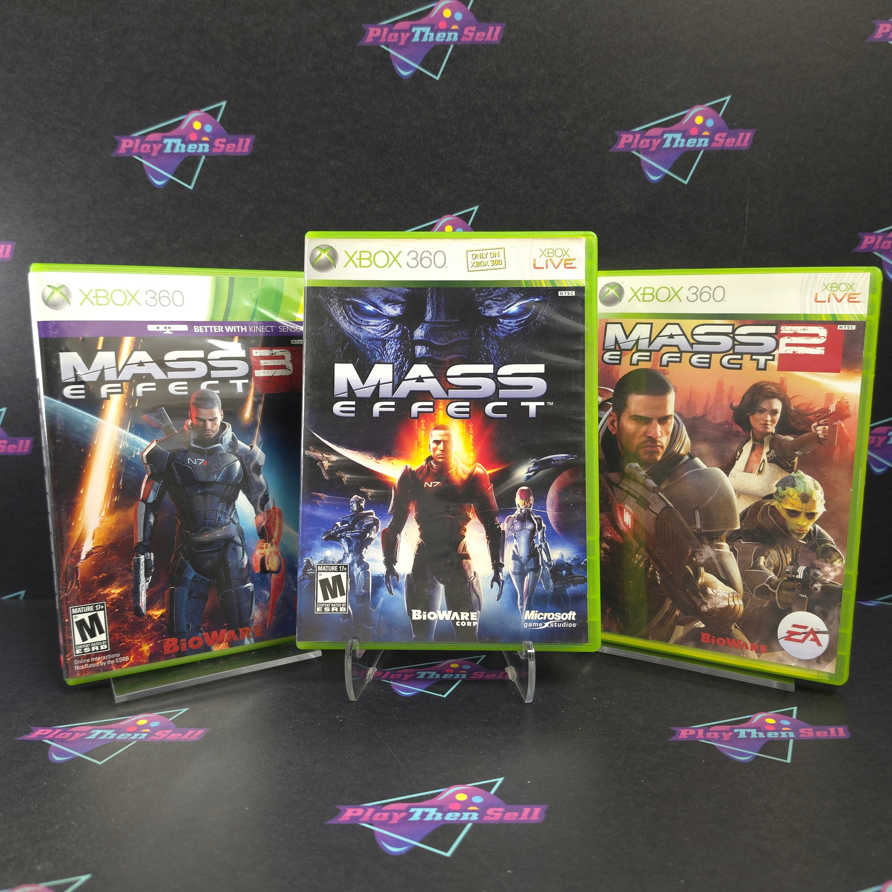 Mass Effect Collection (3-Game Lot) Xbox 360 Complete - Very Good