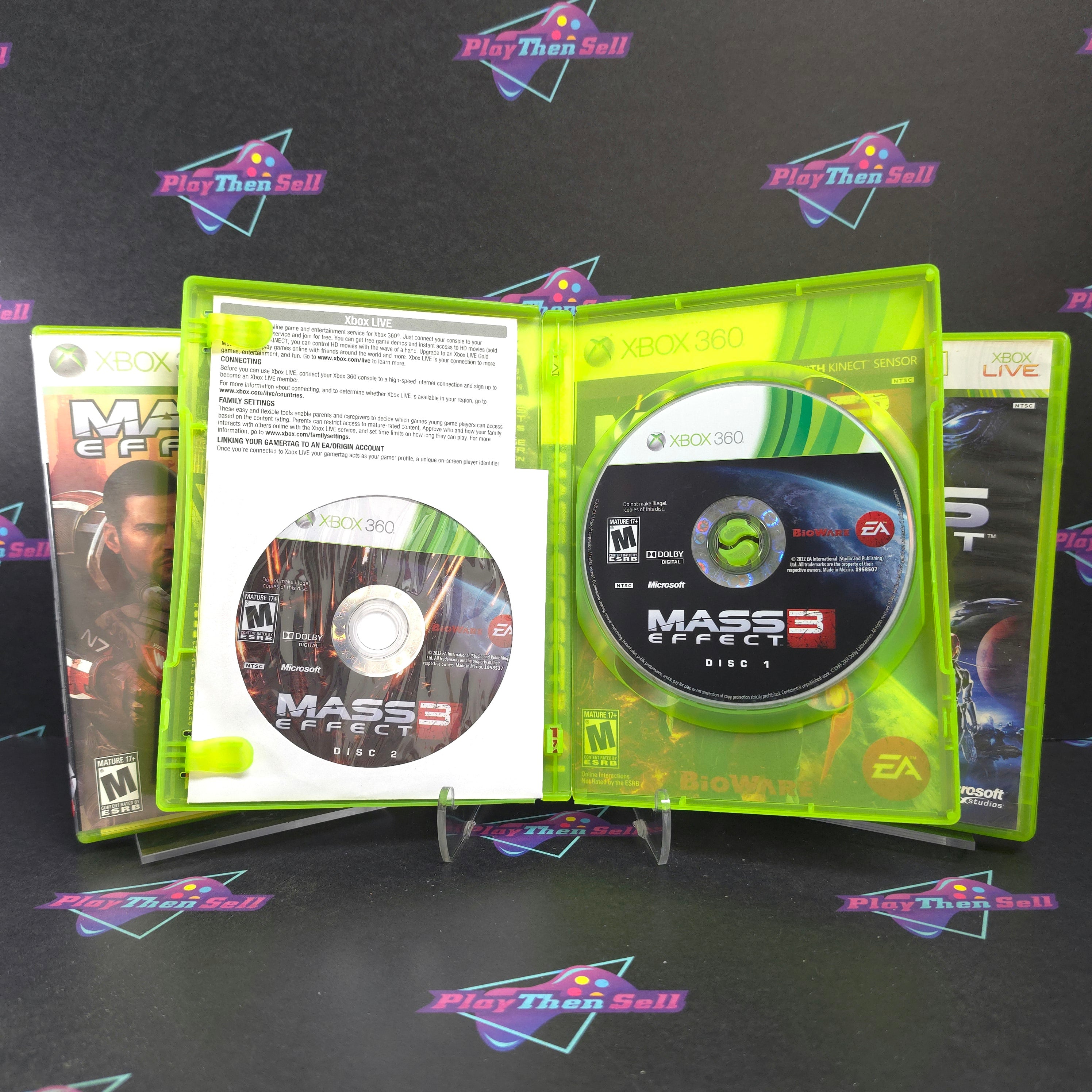 Mass Effect Collection (3-Game Lot) Xbox 360 Complete - Very Good