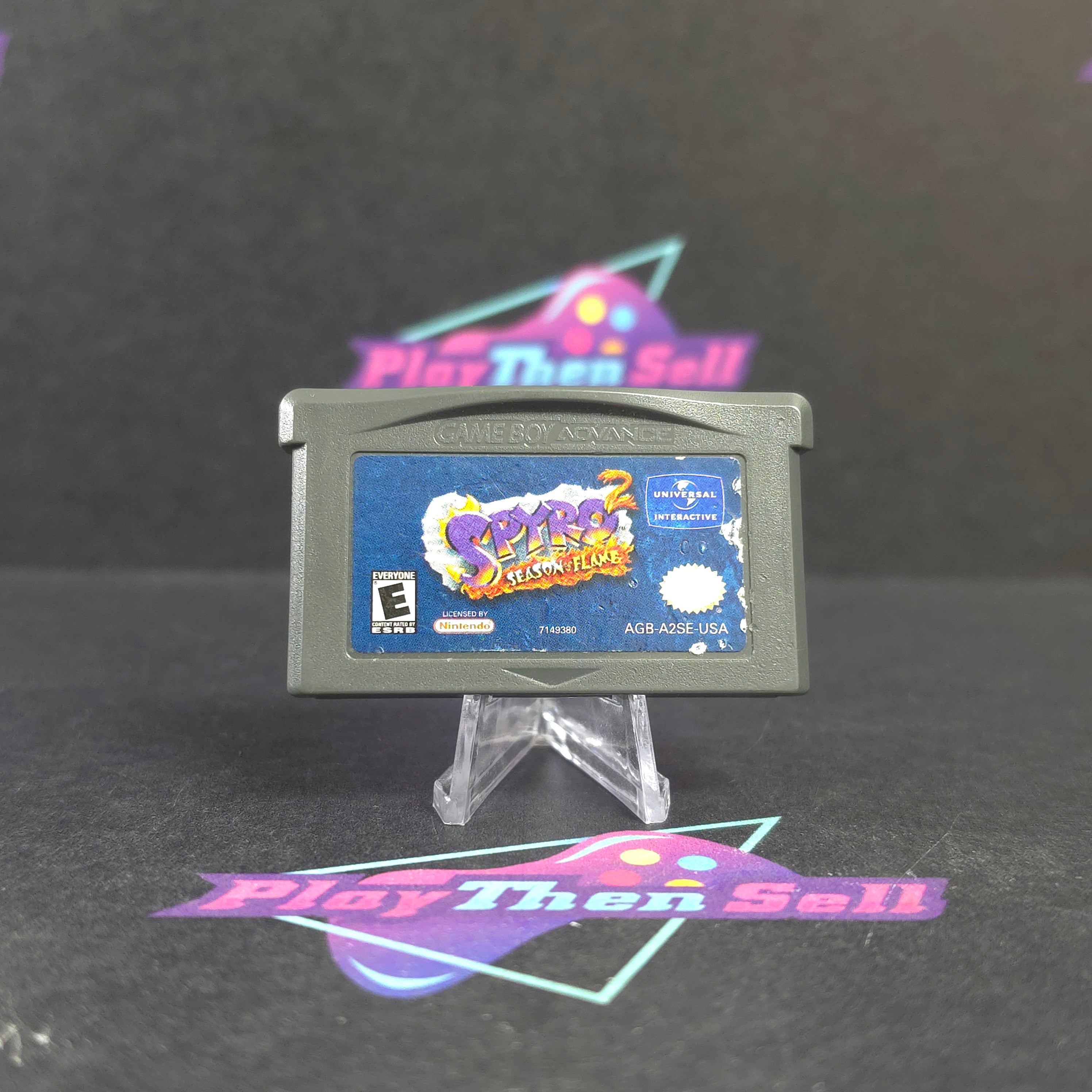 Spyro 2: Season of Flame Game Boy Advance GBA Cart - Very Good