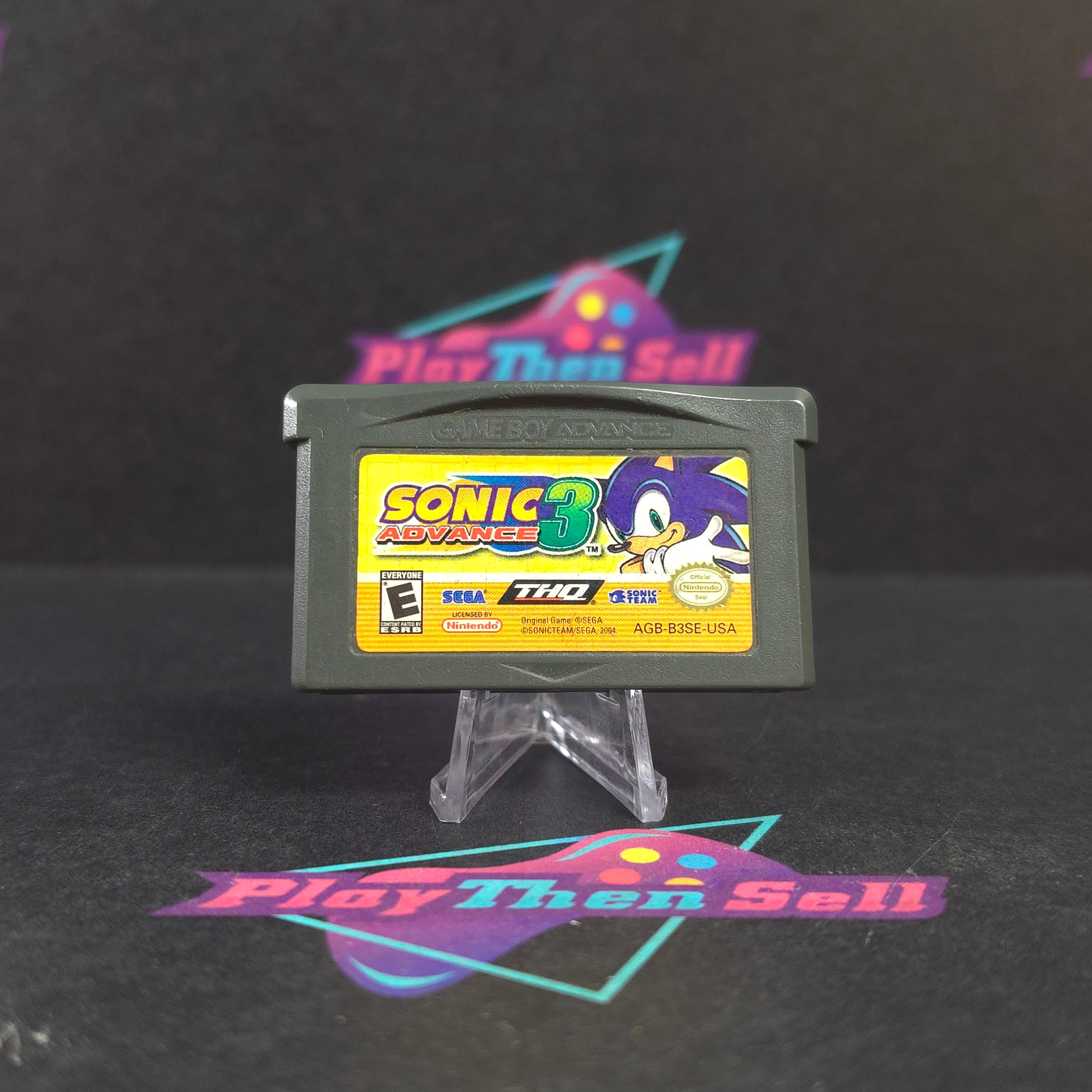 Sonic Advance 3 Game Boy Advance GBA Cart - Excellent