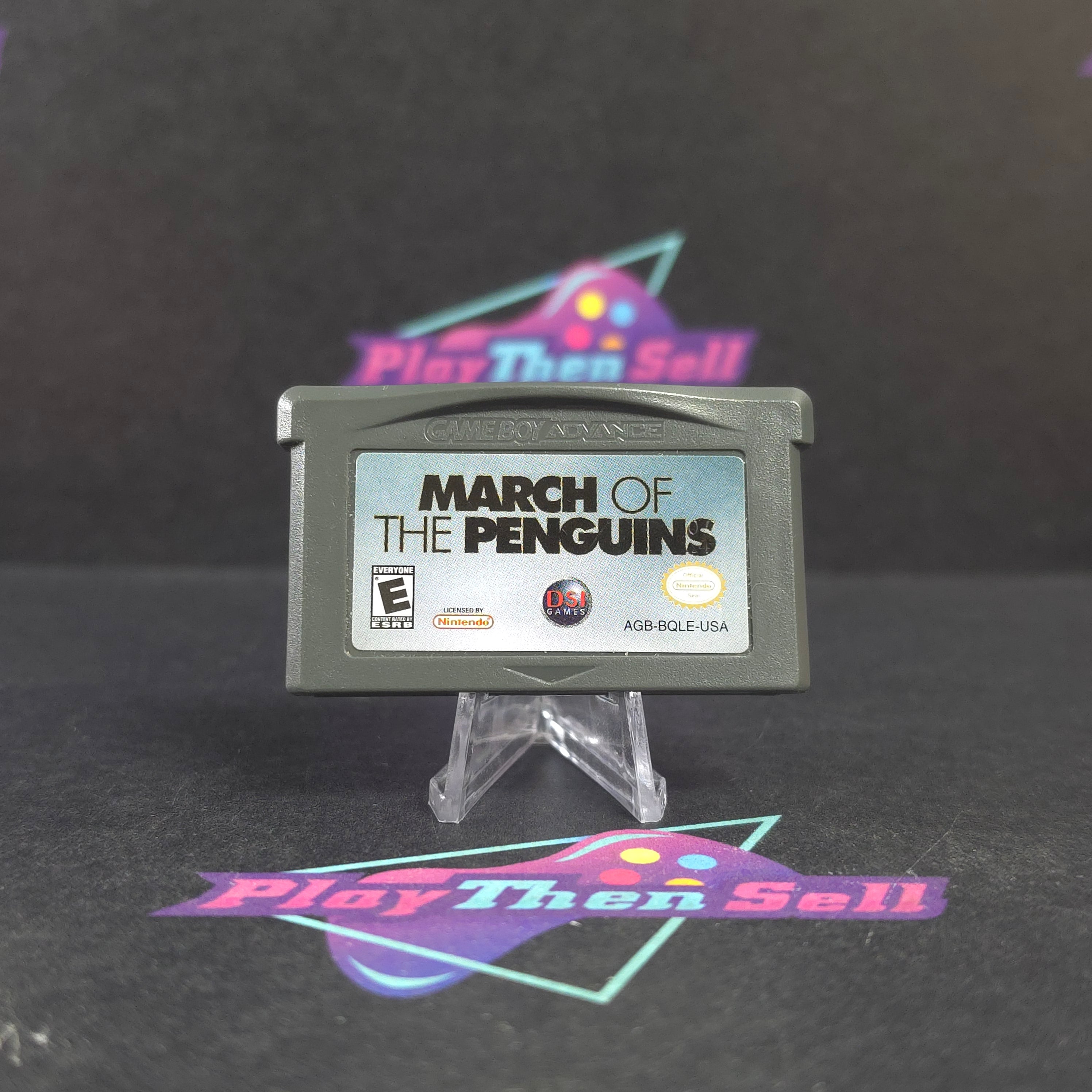March of the Penguins Game Boy Advance GBA Cart - Excellent