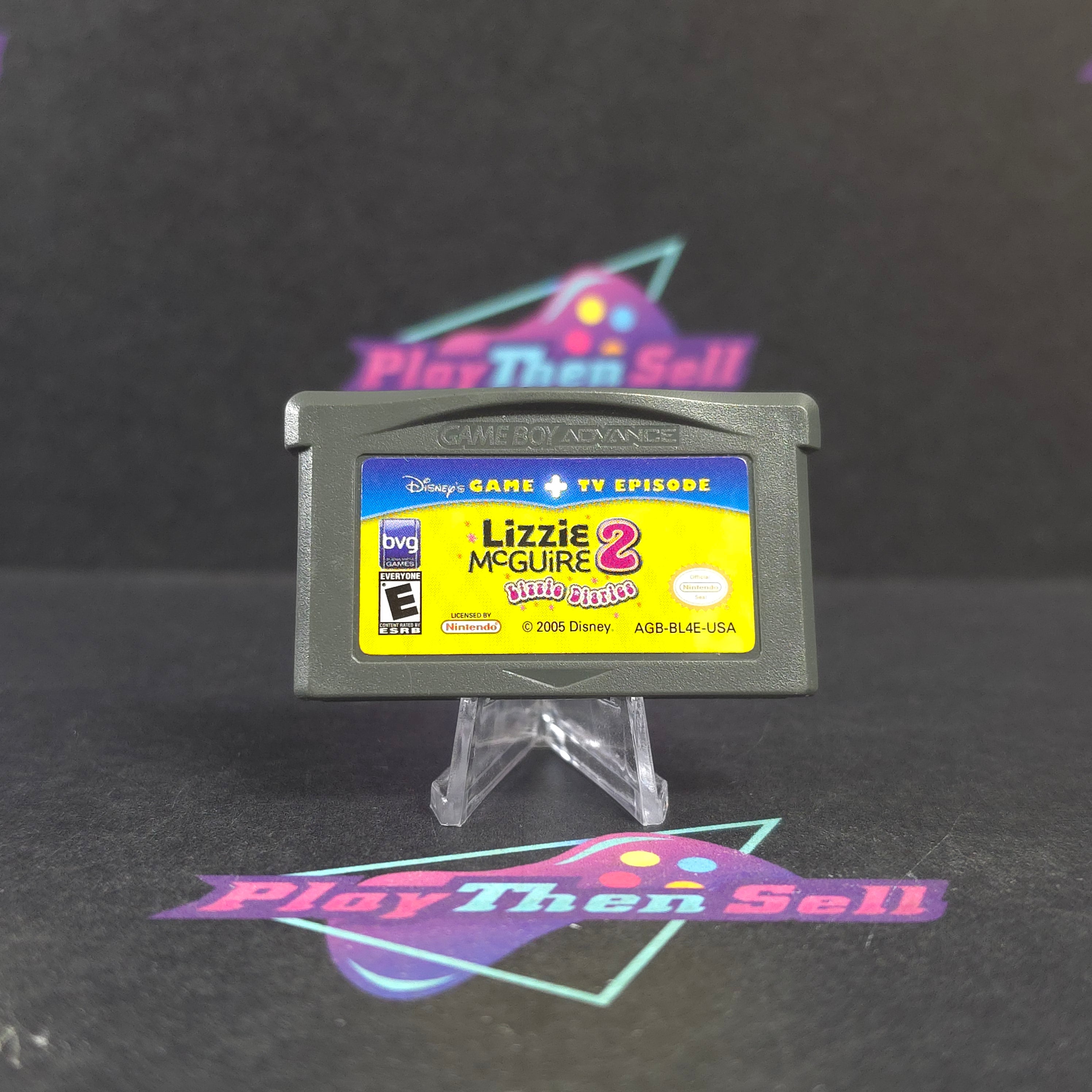 Lizzie McGuire 2 Lizzie Diaries Game Boy Advance GBA Cart - Excellent