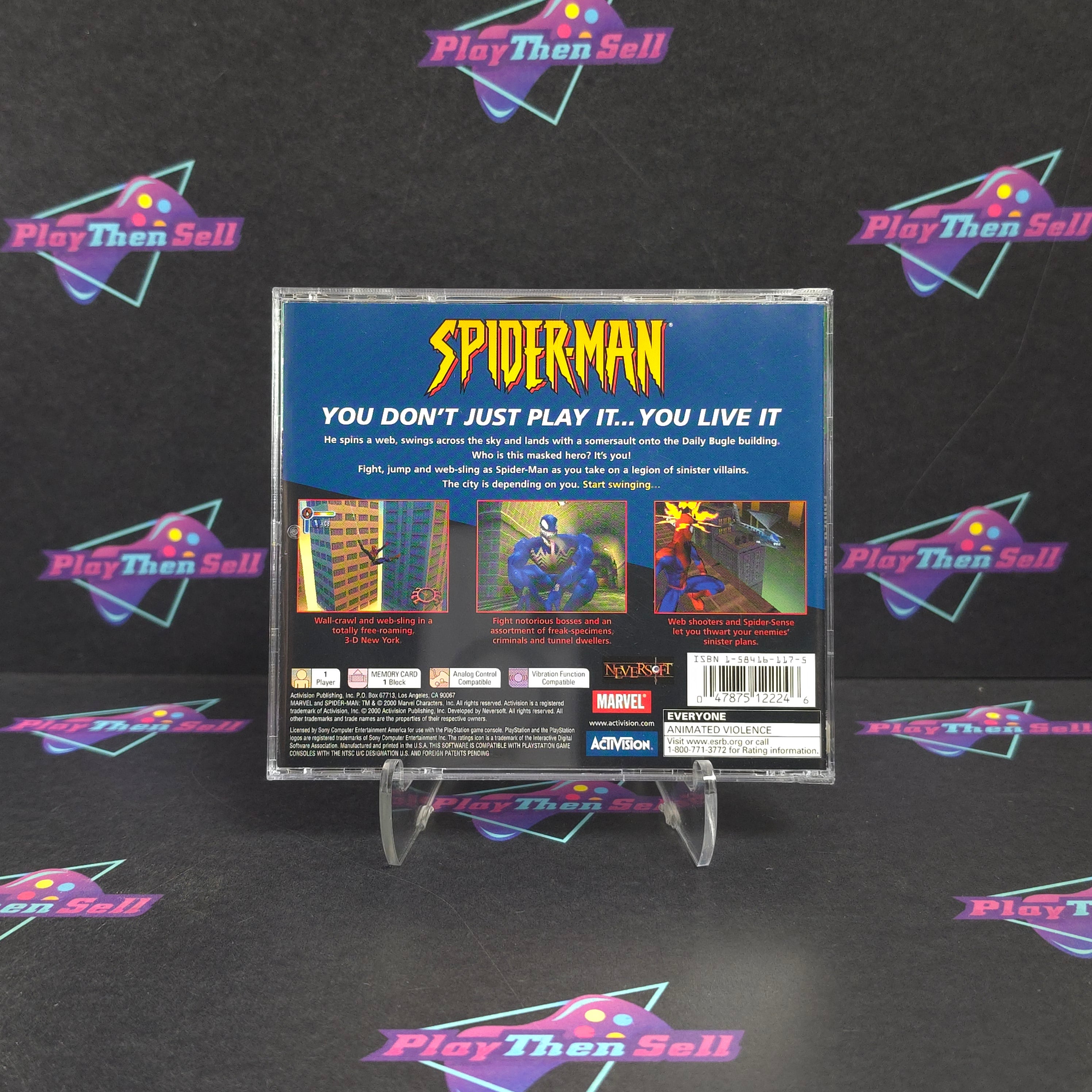 Spider-Man PS1 PlayStation 1 GH + Reg Complete - Excellent