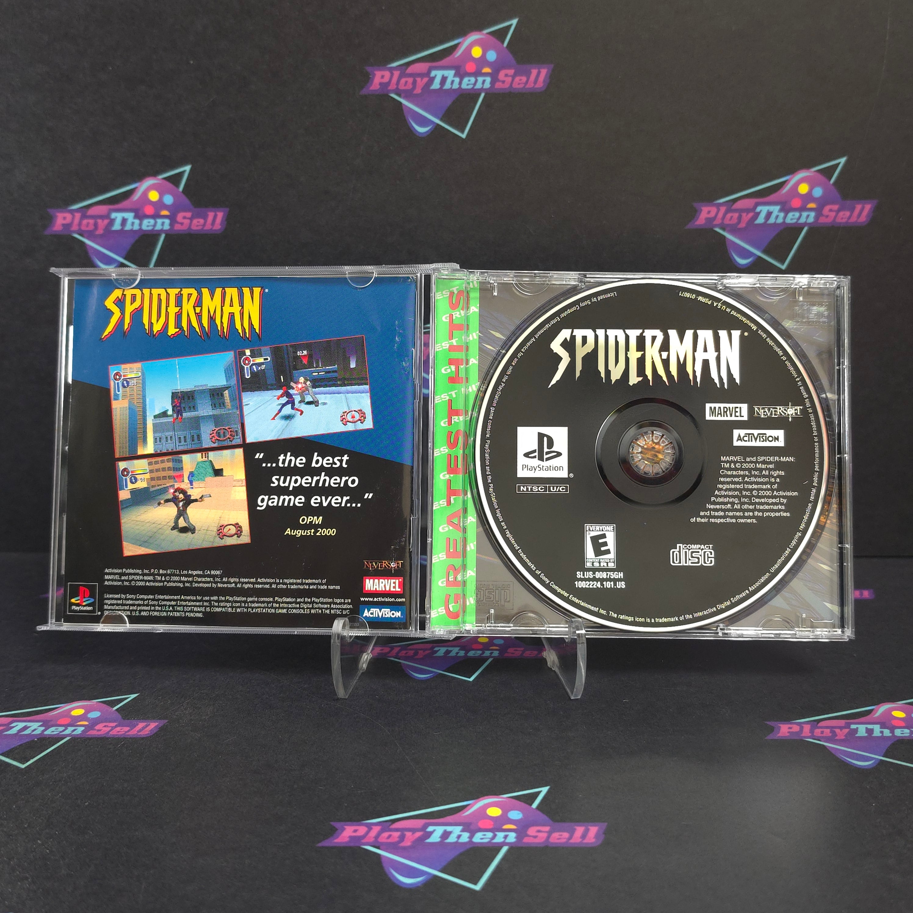 Spider-Man PS1 PlayStation 1 GH + Reg Complete - Excellent