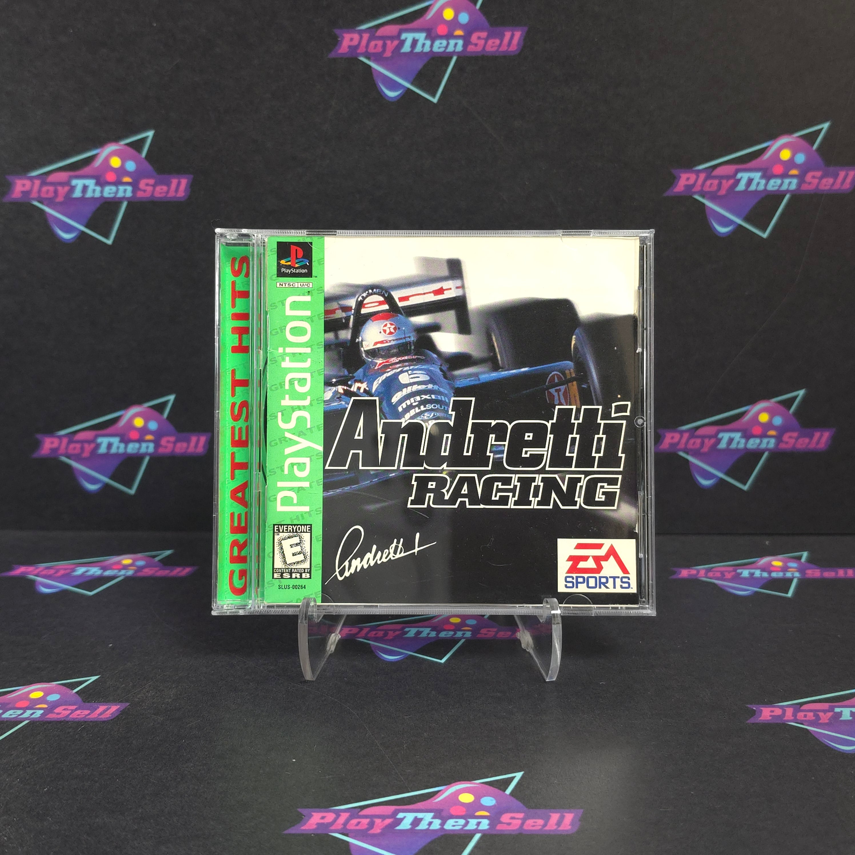 Andretti Racing PS1 PlayStation 1 GH + Reg Complete - Very Good