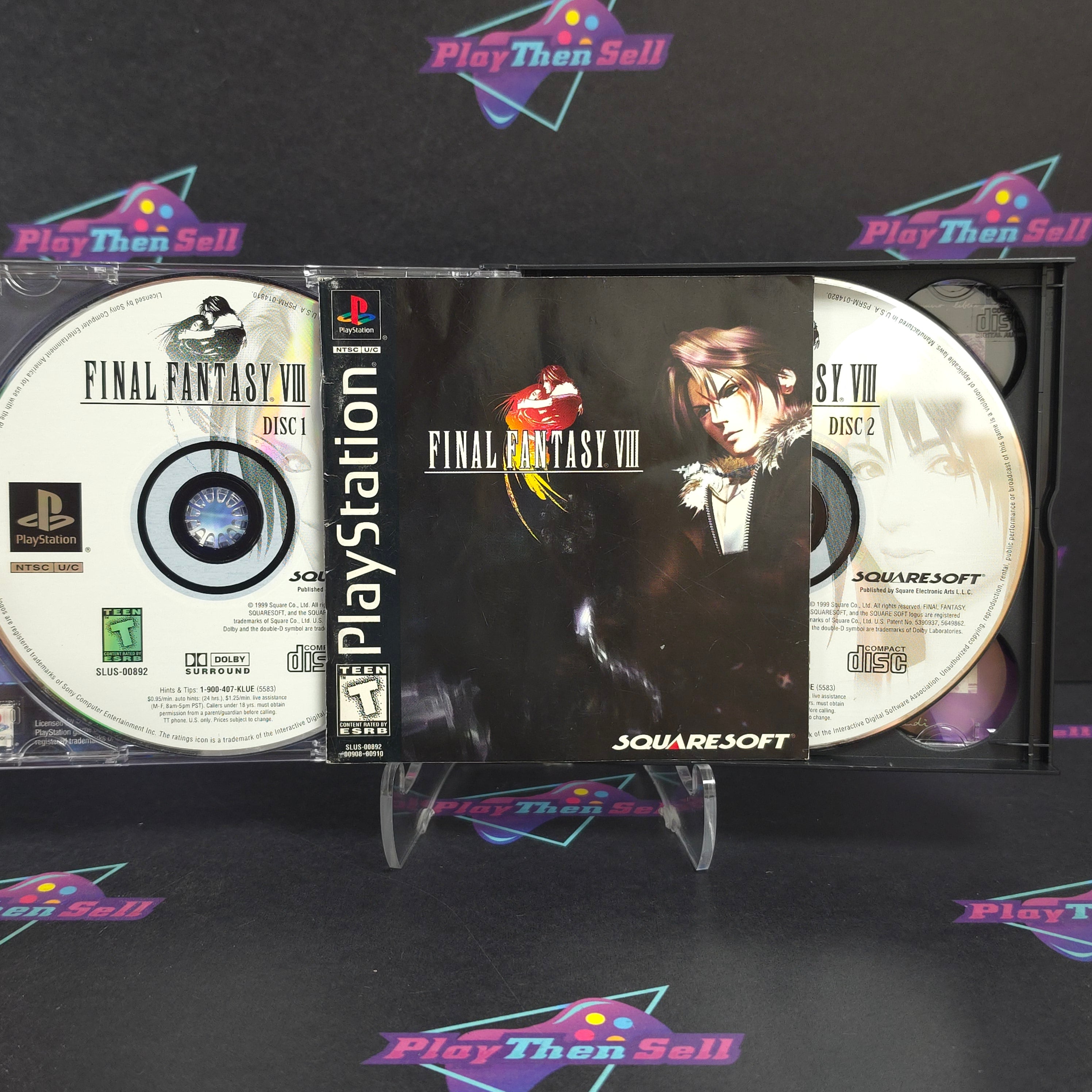 Final Fantasy VIII (8) PS1 PlayStation 1 Complete - Very Good
