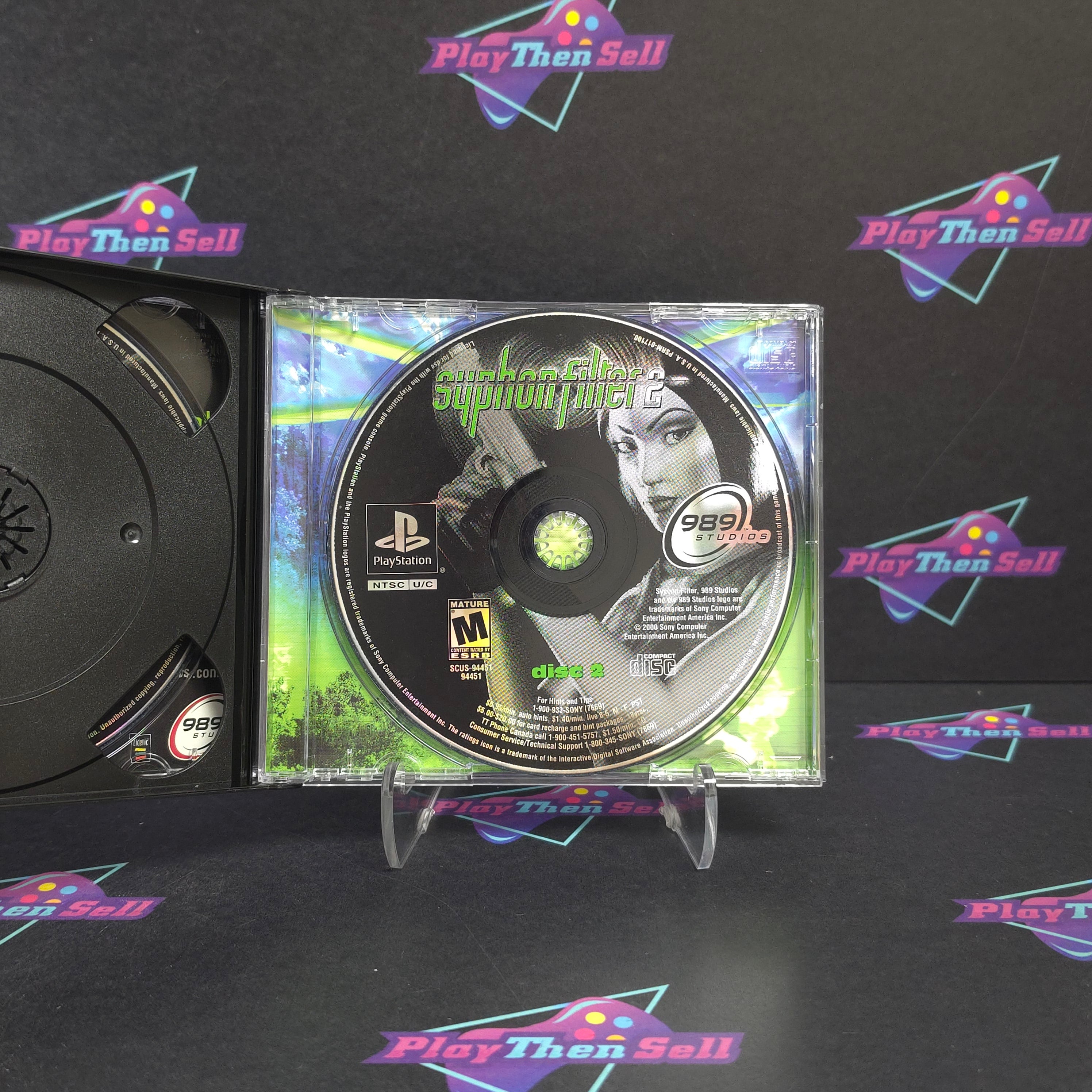 Syphon Filter 2 PS1 PlayStation 1 - Very Good