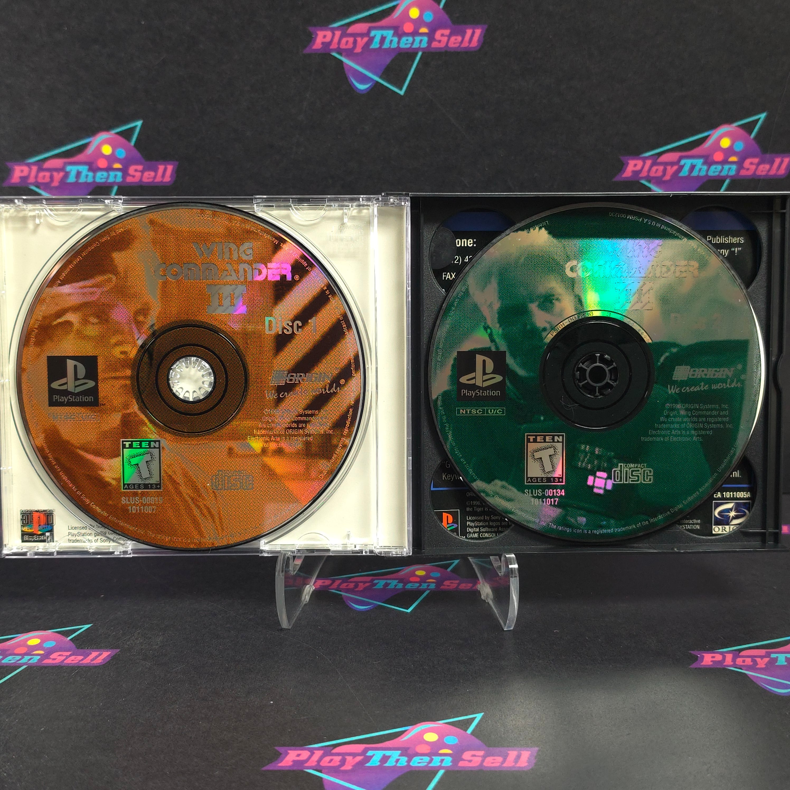 Wing Commander III (3) Heart of the Tiger PS1 PlayStation 1 Complete - Excellent