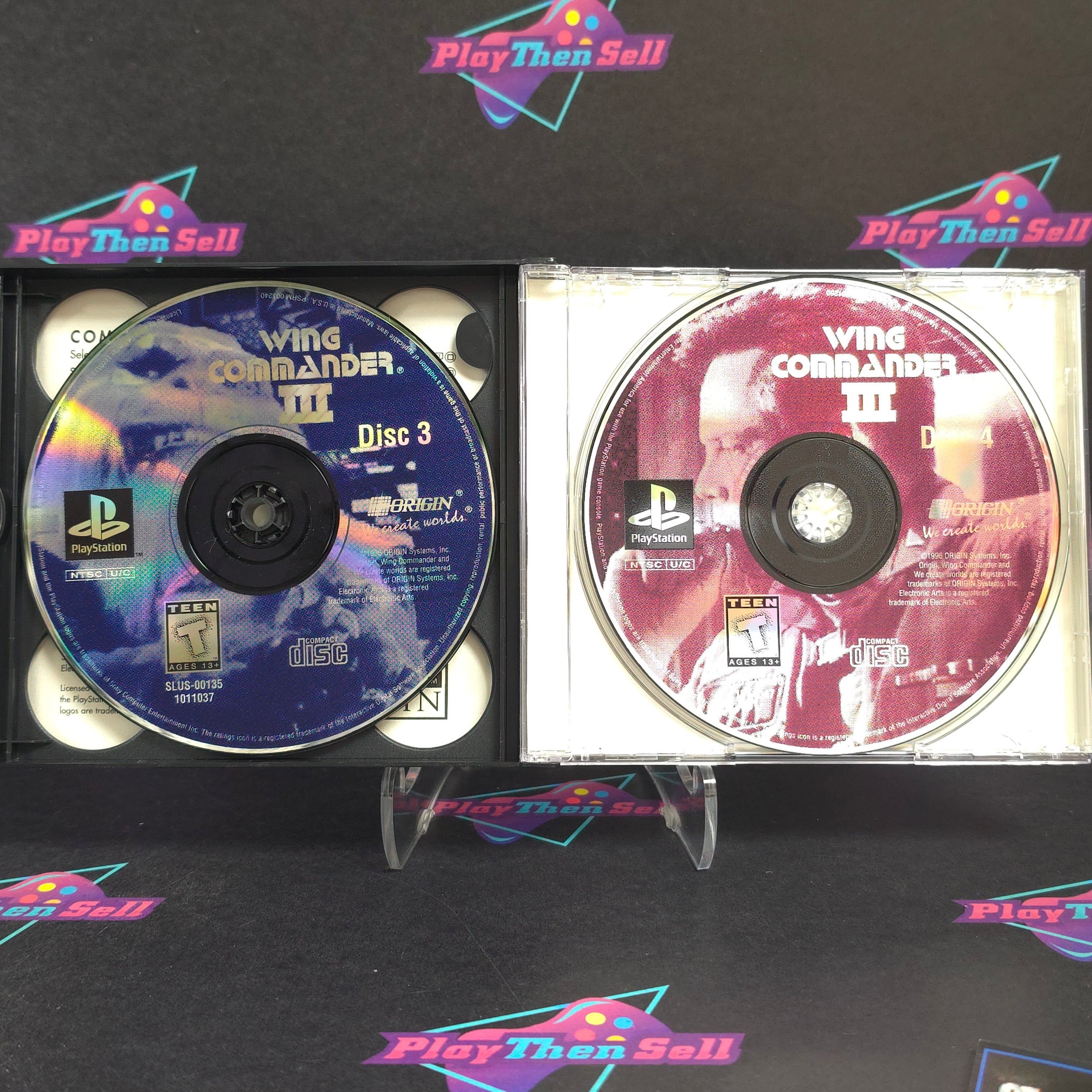Wing Commander III (3) Heart of the Tiger PS1 PlayStation 1 Complete - Excellent