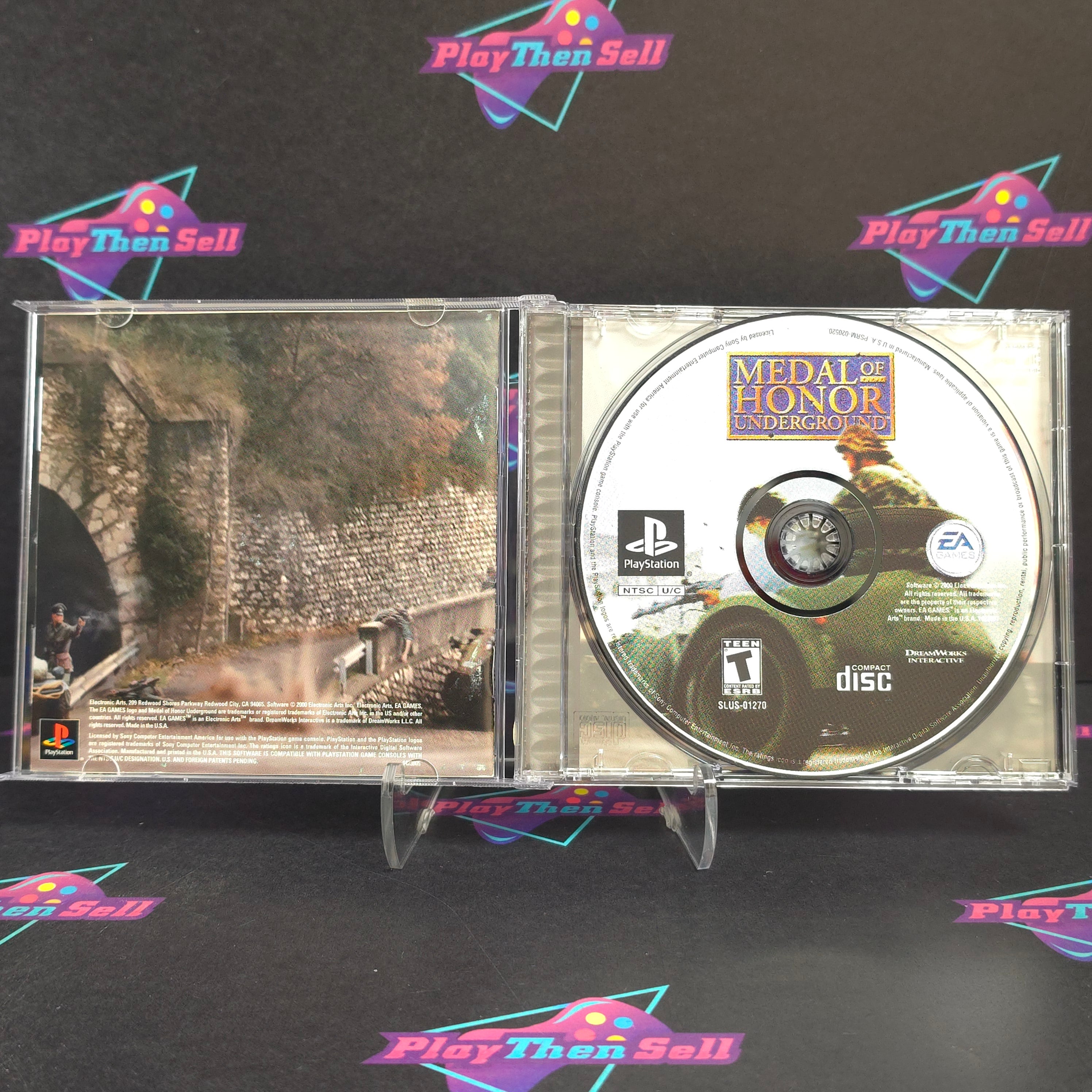 Medal of Honor Underground PS1 PlayStation 1 + Reg Complete - Excellent