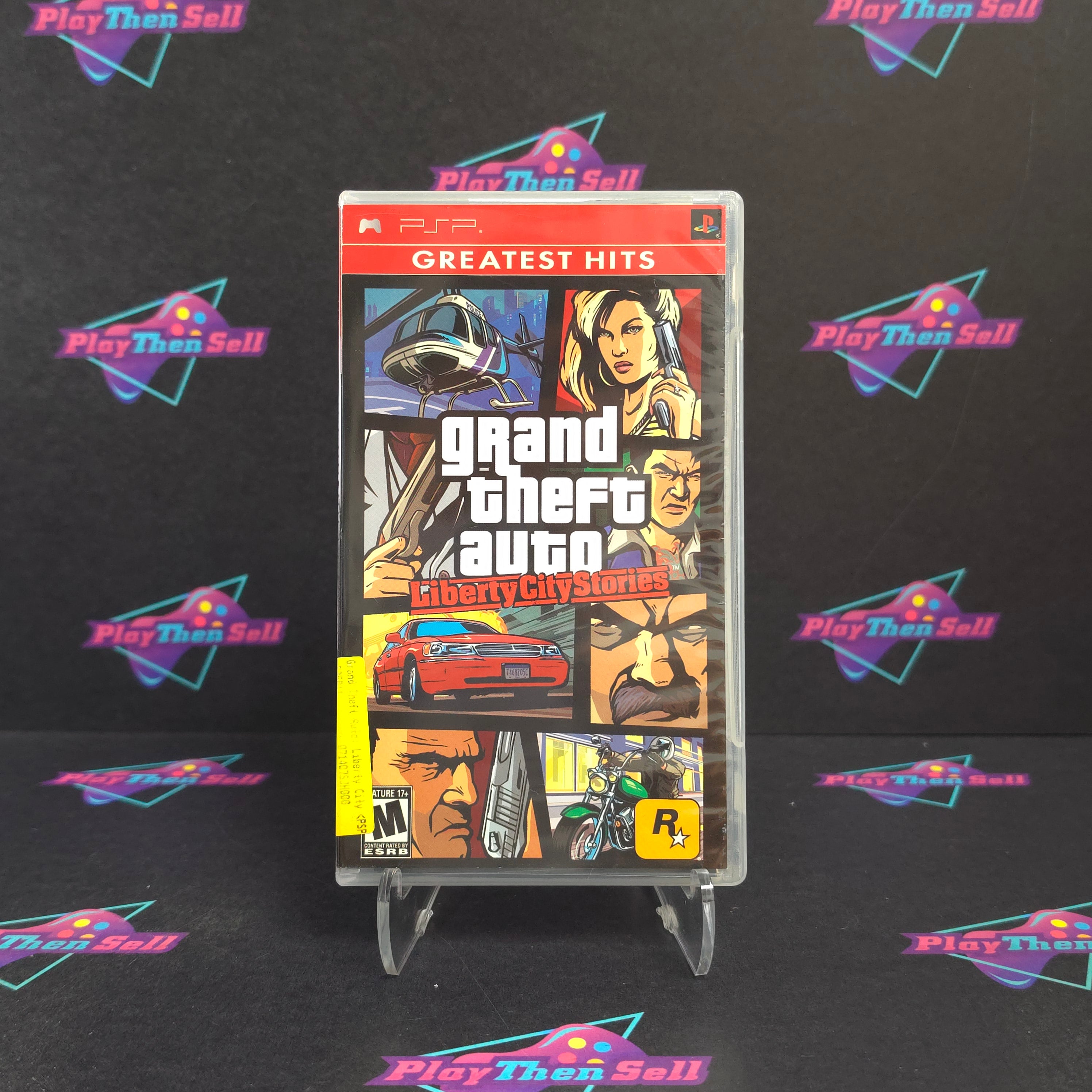 GTA Liberty City Stories Sony PSP Display Art GH + Map/Clear UMD Complete - Excellent