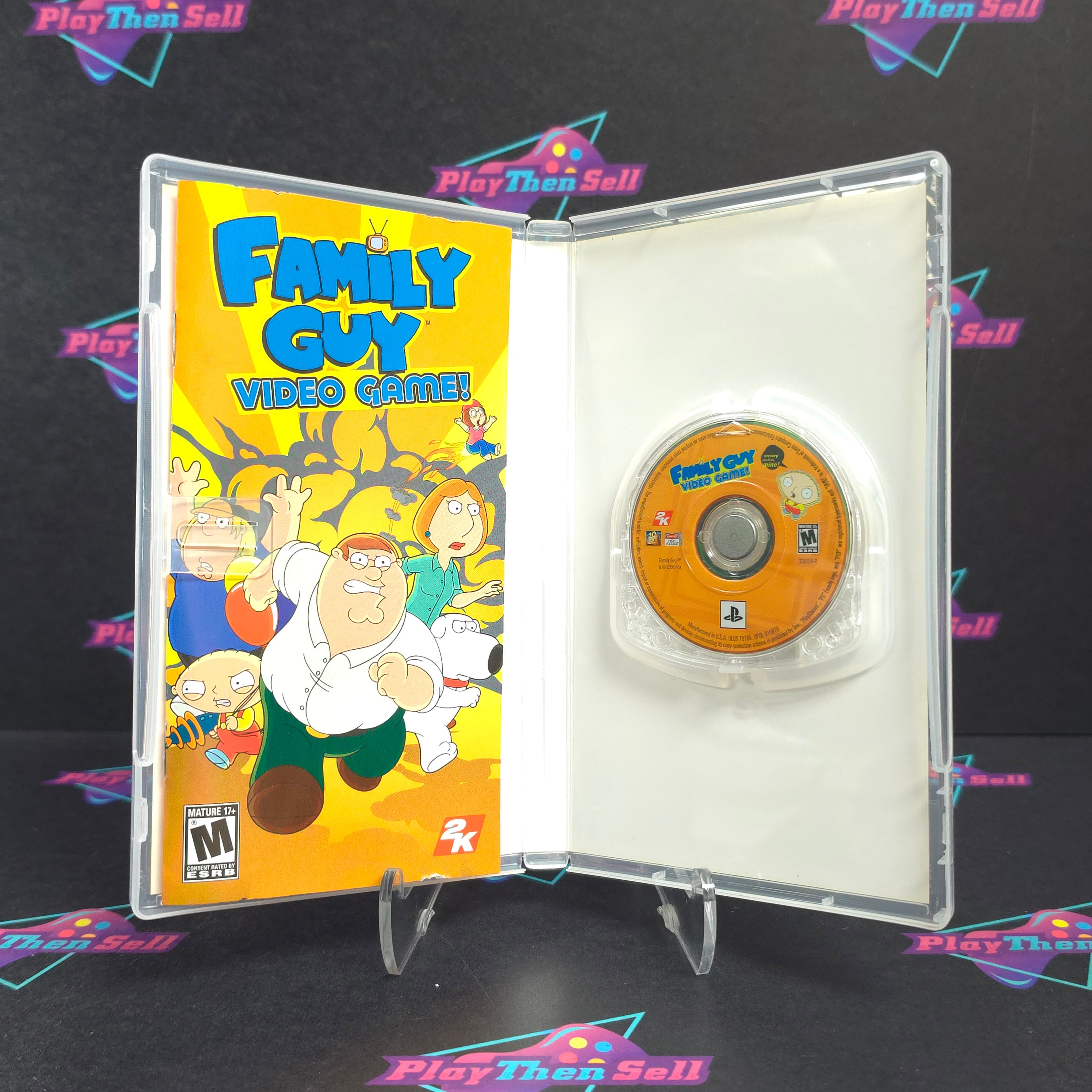 Family Guy Video Game Sony PSP Clear UMD Complete - Excellent