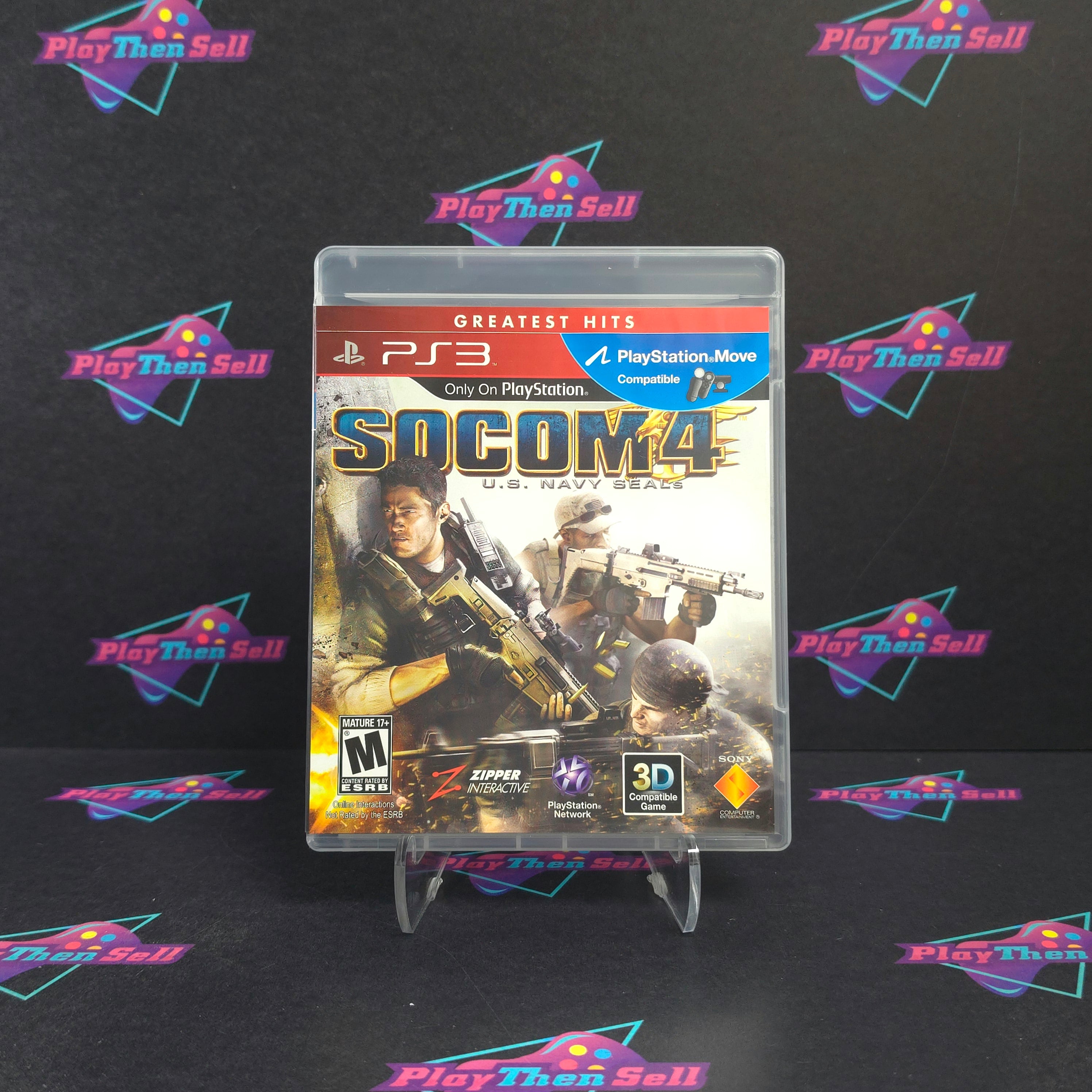 SOCOM 4 US Navy Seals PS3 PlayStation 3 GH Complete - Excellent