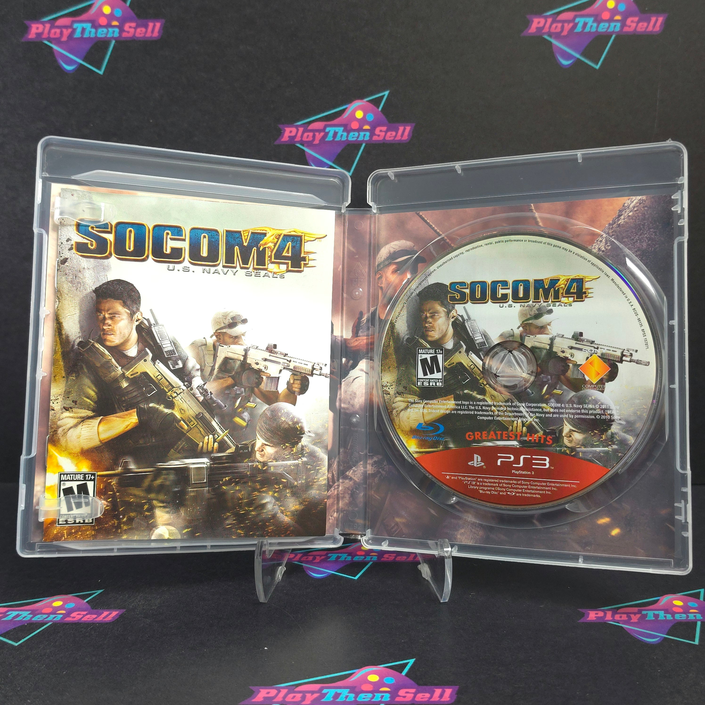 SOCOM 4 US Navy Seals PS3 PlayStation 3 GH Complete - Excellent