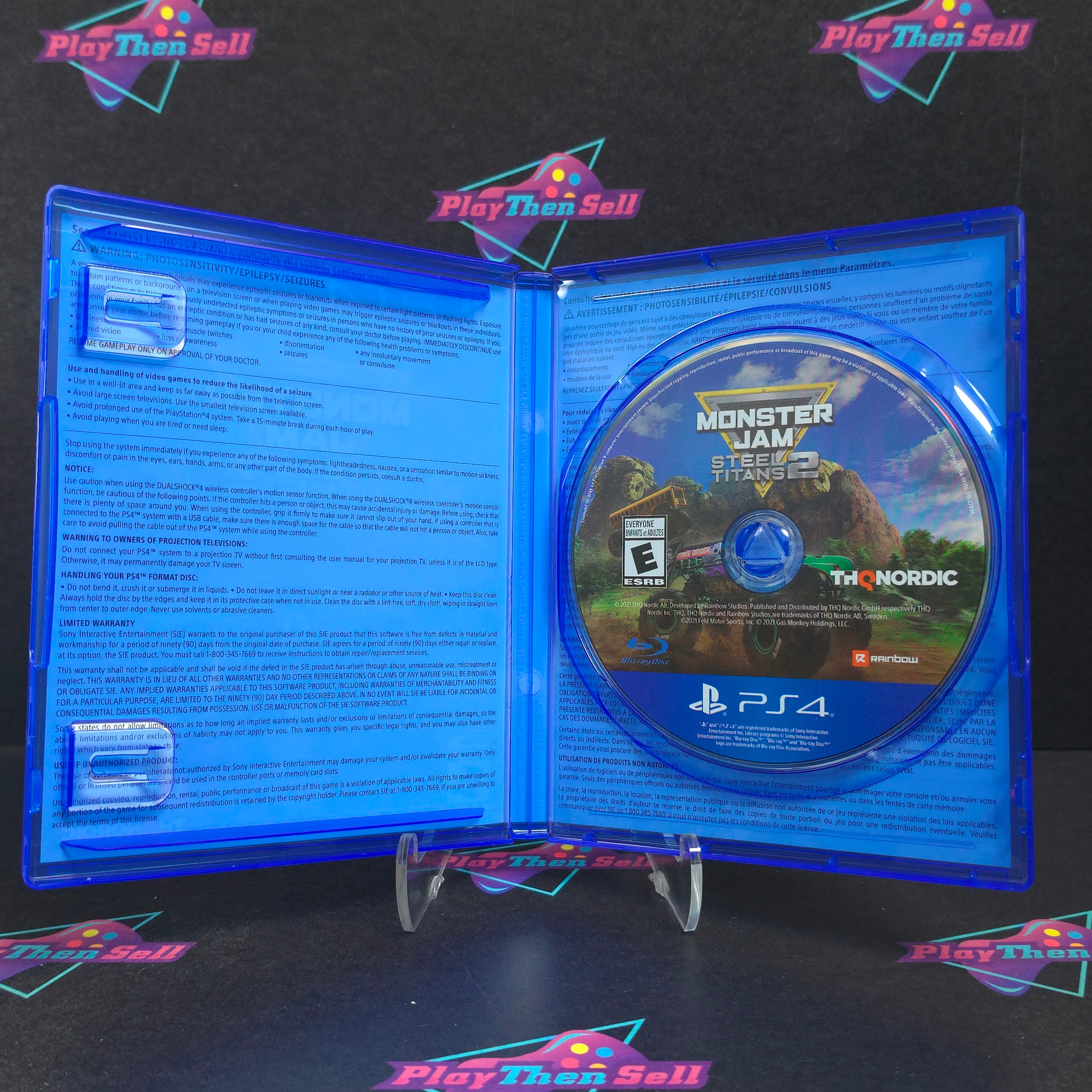 Monster Jam Steel Titans 2 PS4 PlayStation 4 Complete - Excellent