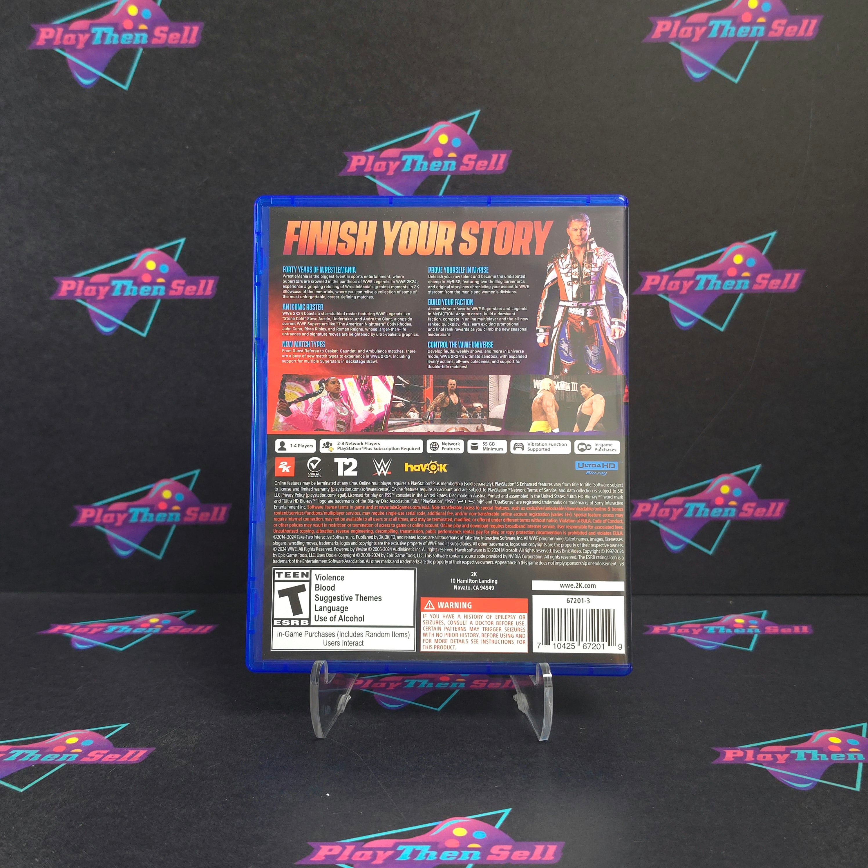 WWE 2K24 PS5 PlayStation 5 Complete - Excellent