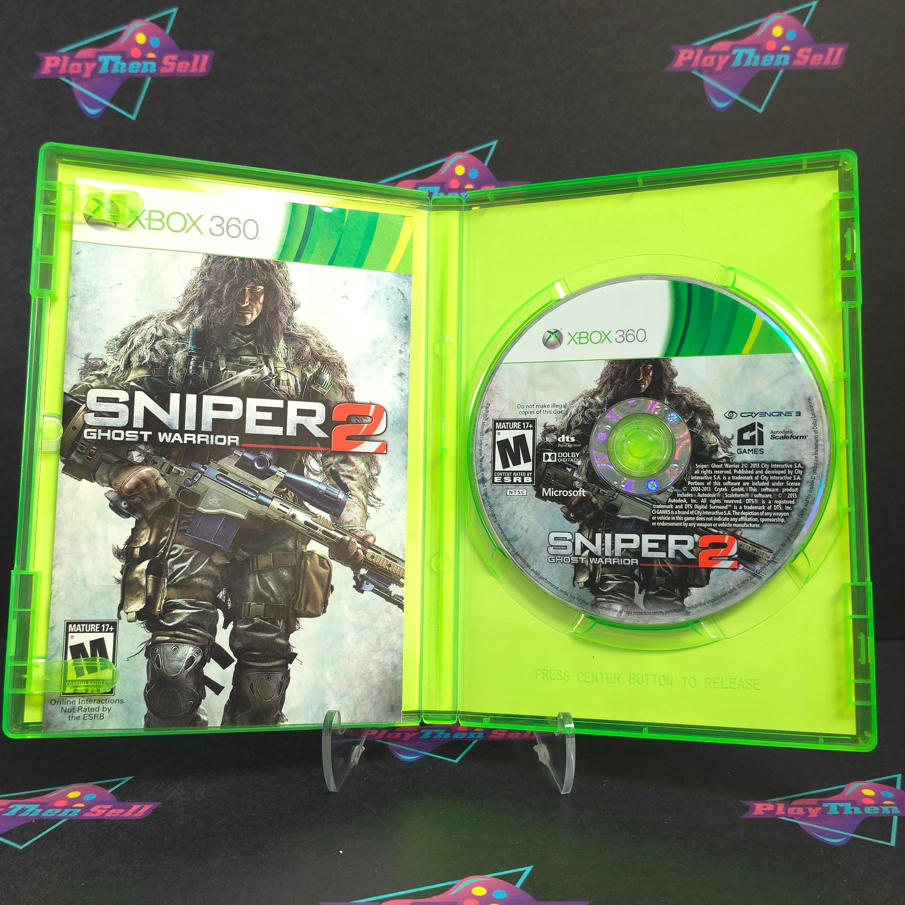 Sniper Ghost Warrior 2 Limited Edition Xbox 360 + Book Complete - Excellent