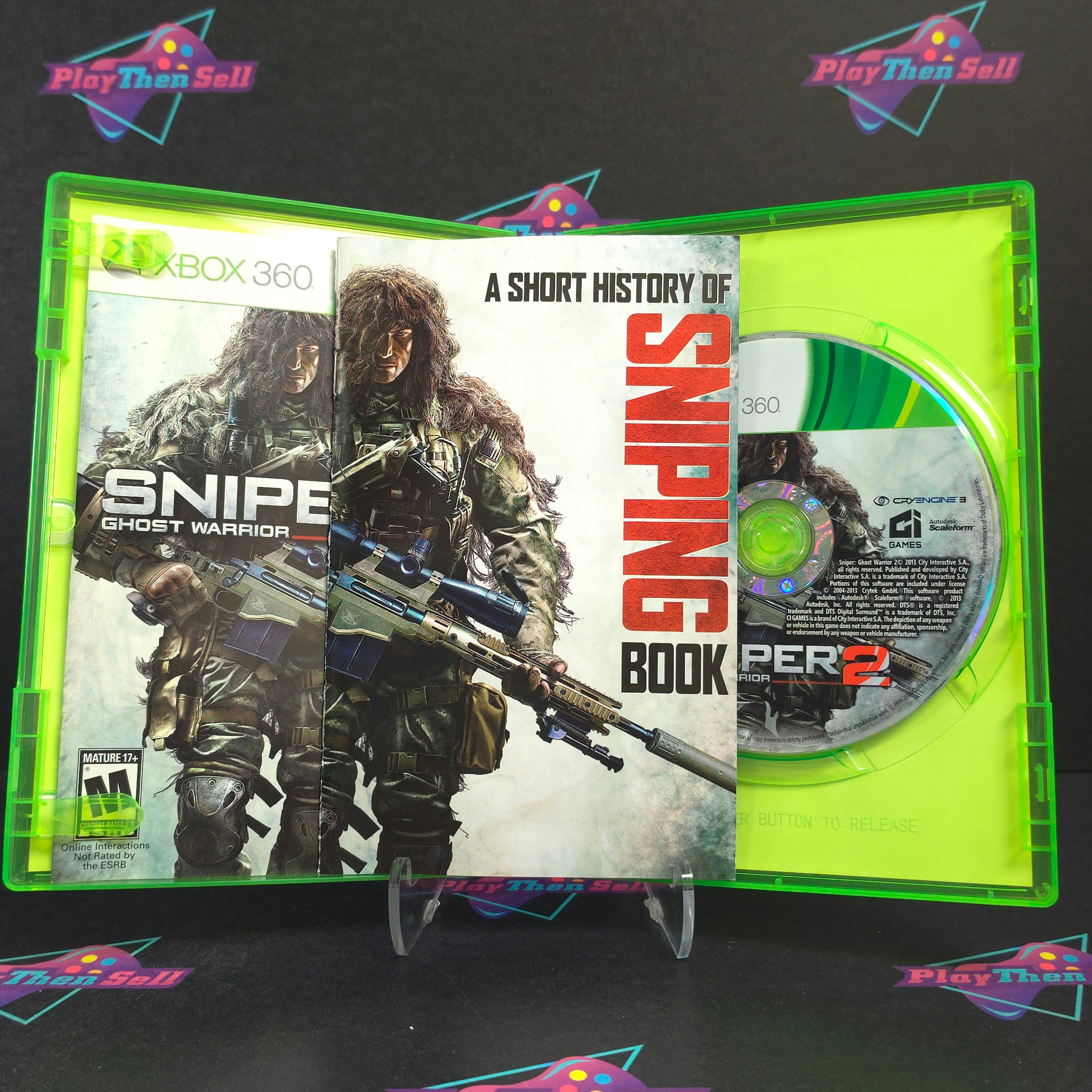 Sniper Ghost Warrior 2 Limited Edition Xbox 360 + Book Complete - Excellent