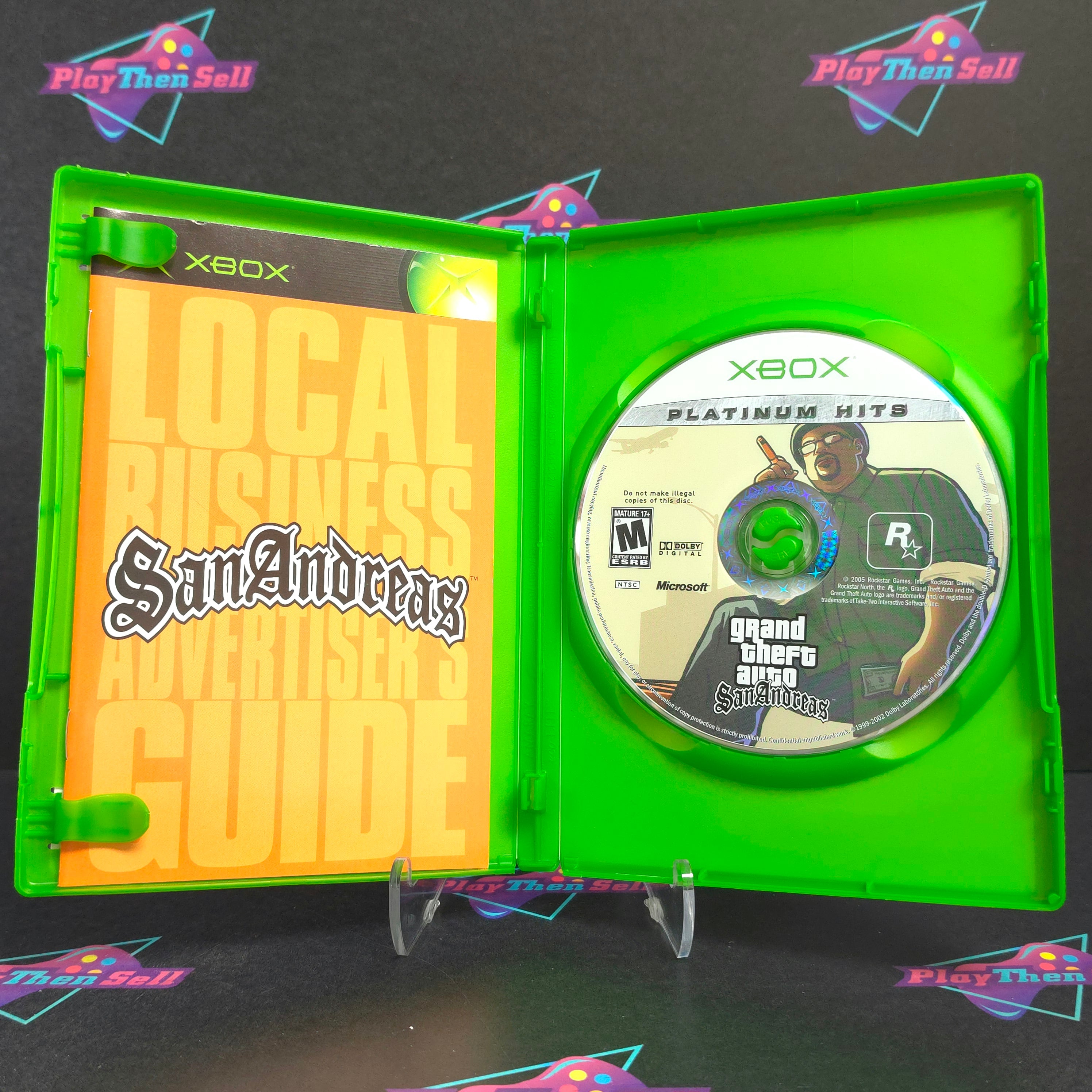 Grand Theft Auto San Andreas Xbox PH + Map Complete - Excellent