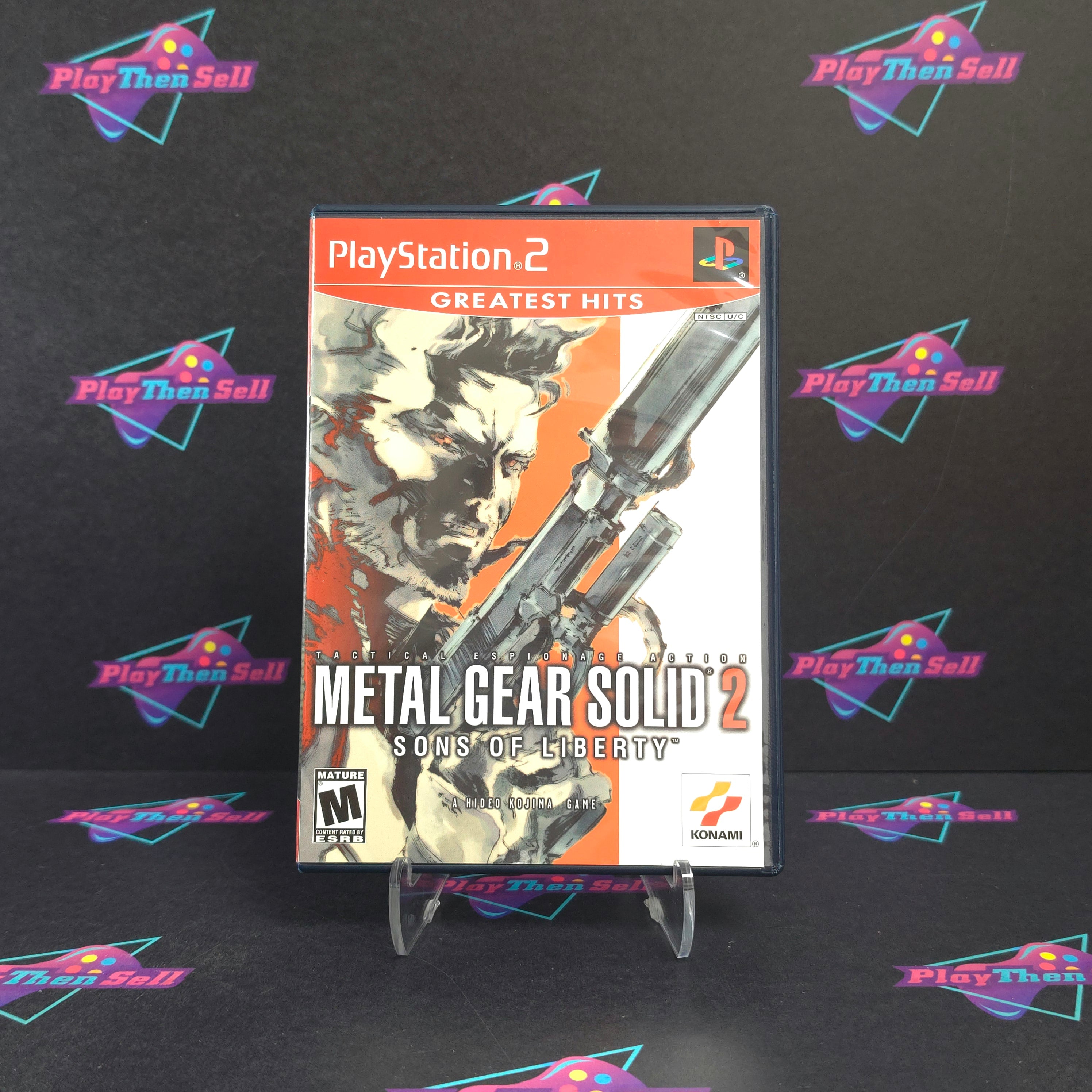 Metal Gear Solid 2 Sons of Liberty PS2 PlayStation 2 GH + Reg Complete - Excellent