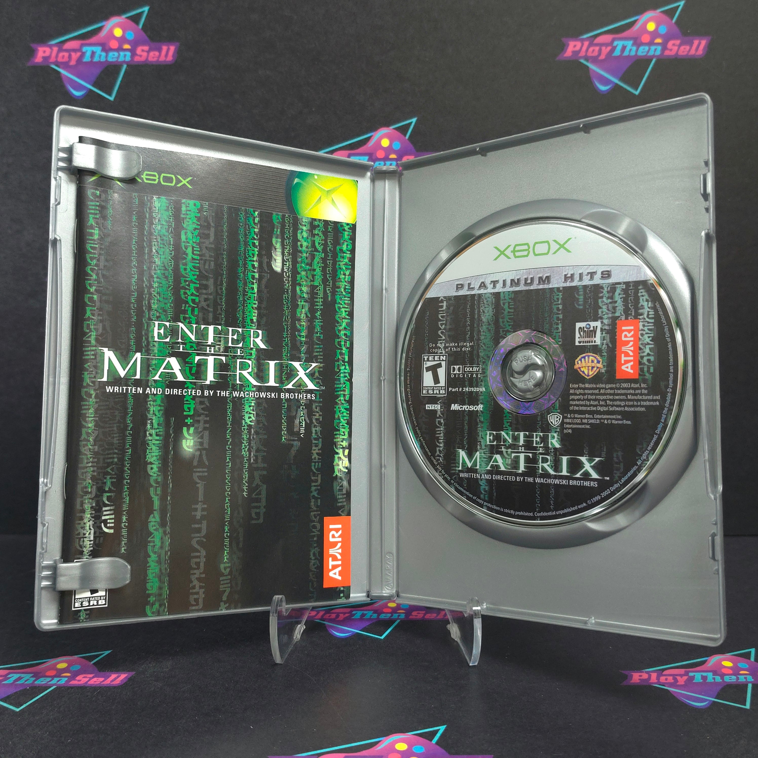 Enter the Matrix Xbox PH + Stickers Complete - Excellent