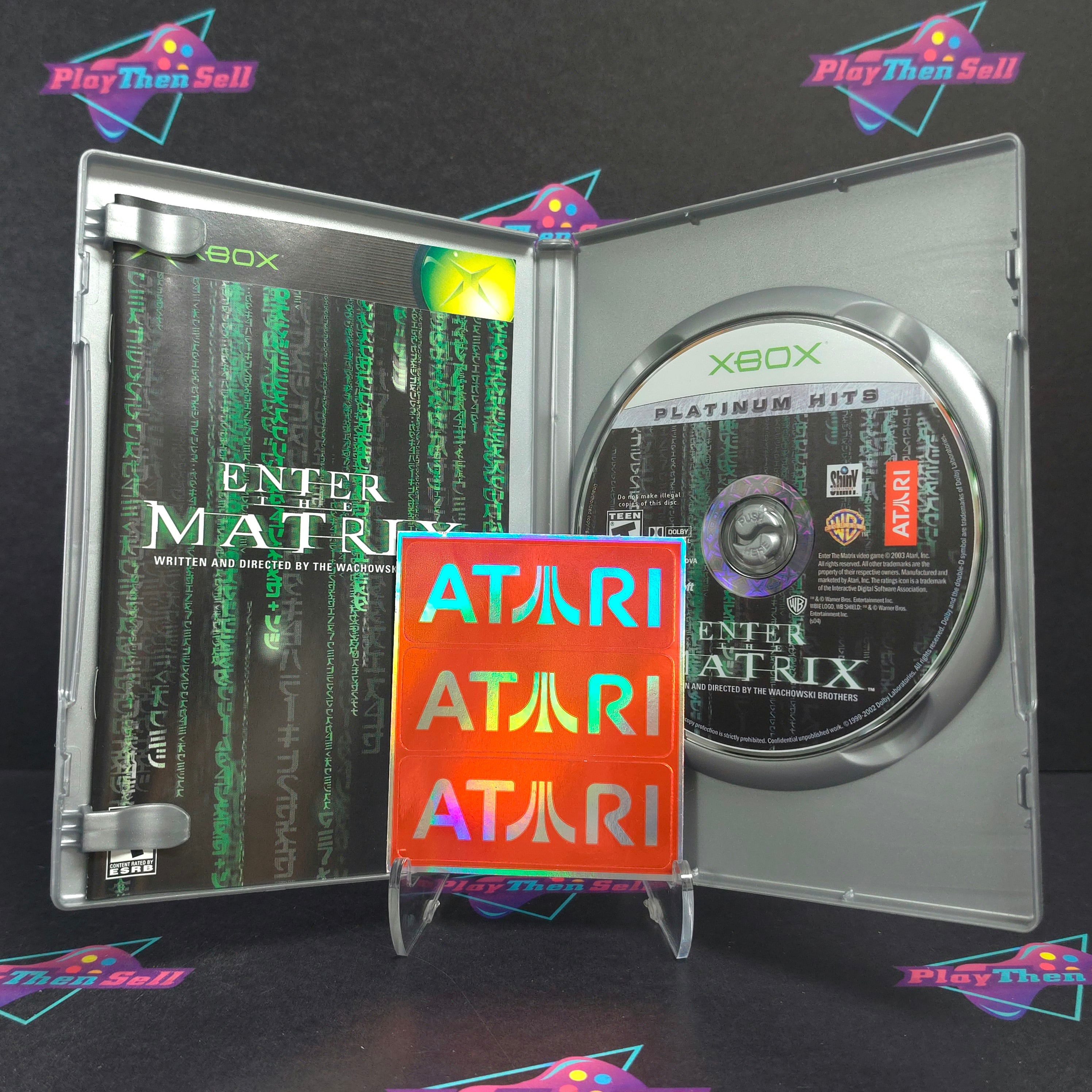 Enter the Matrix Xbox PH + Stickers Complete - Excellent