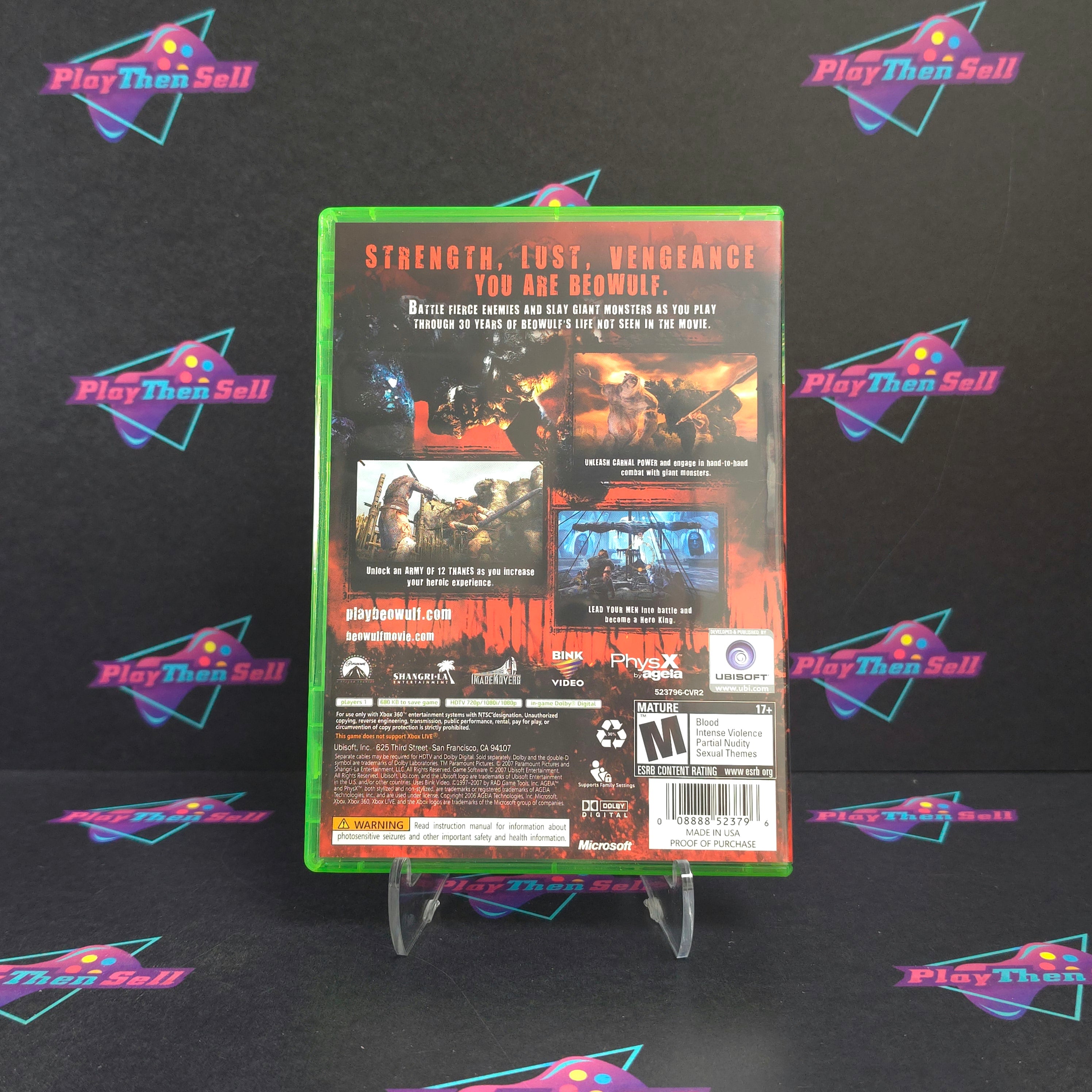 Beowulf The Game Xbox 360 + Movie Ticket Complete - Excellent