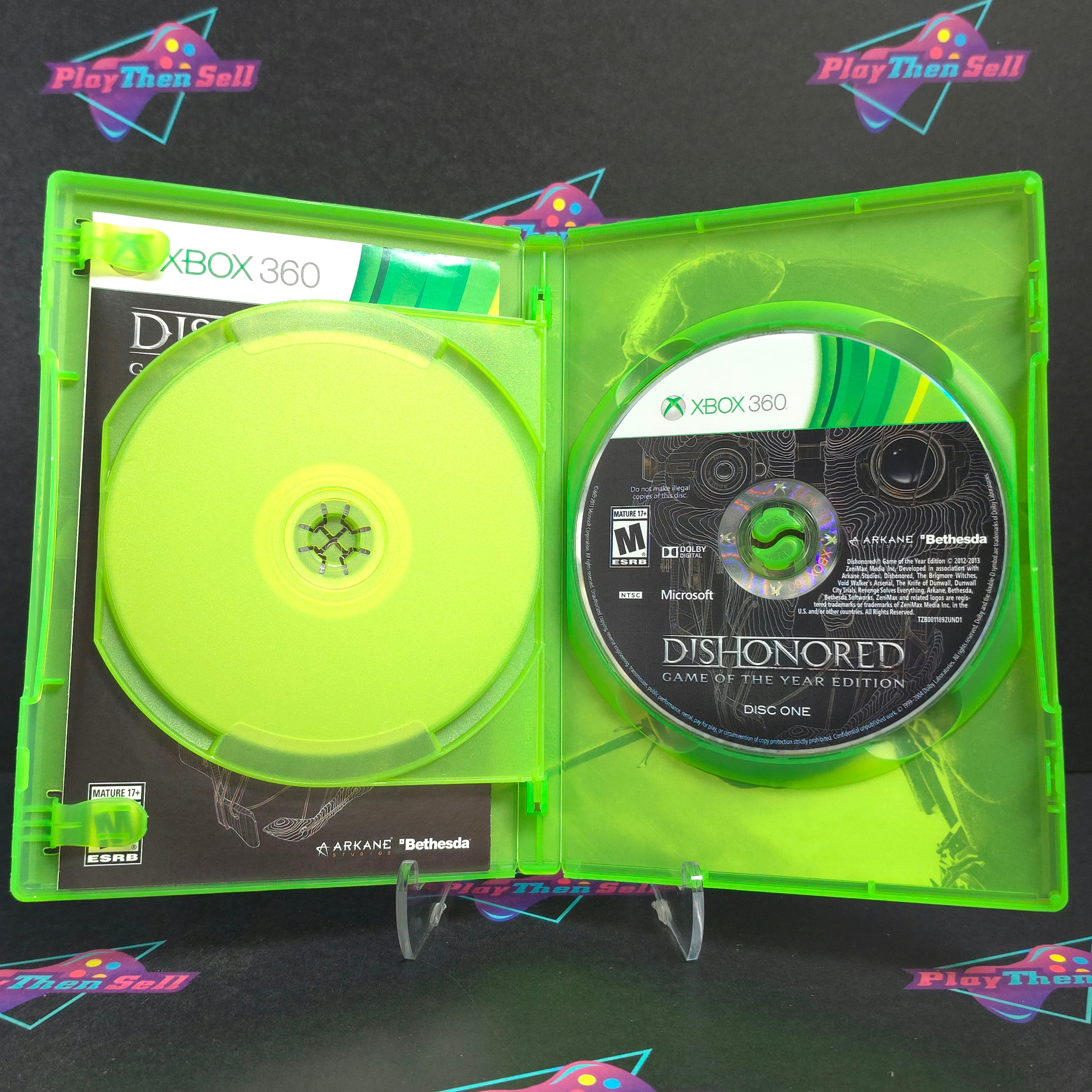 Dishonored GOTY Xbox 360 + Sleeve Complete - Excellent