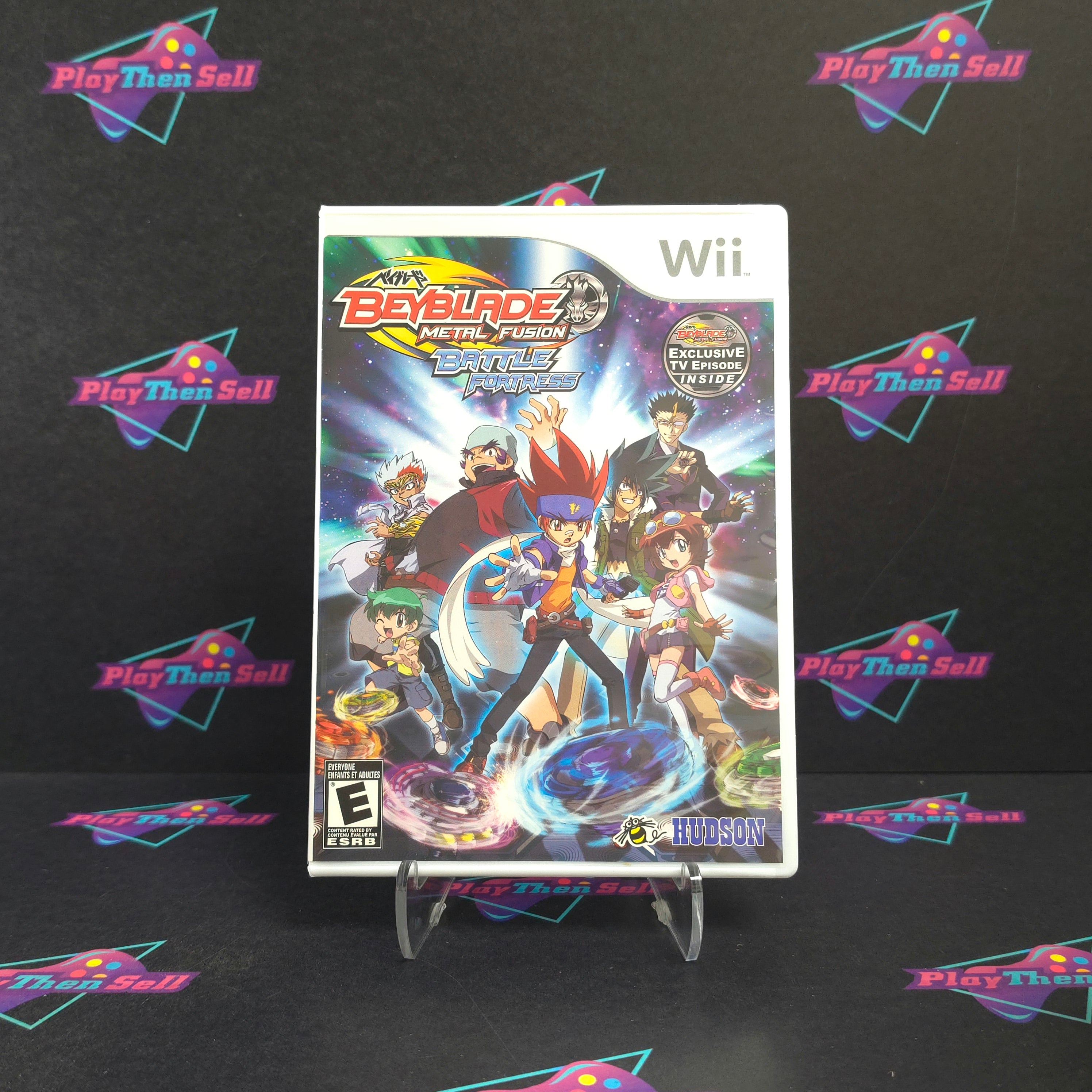 Beyblade Metal Fusion Battle Fortress Nintendo Wii Complete - Excellent