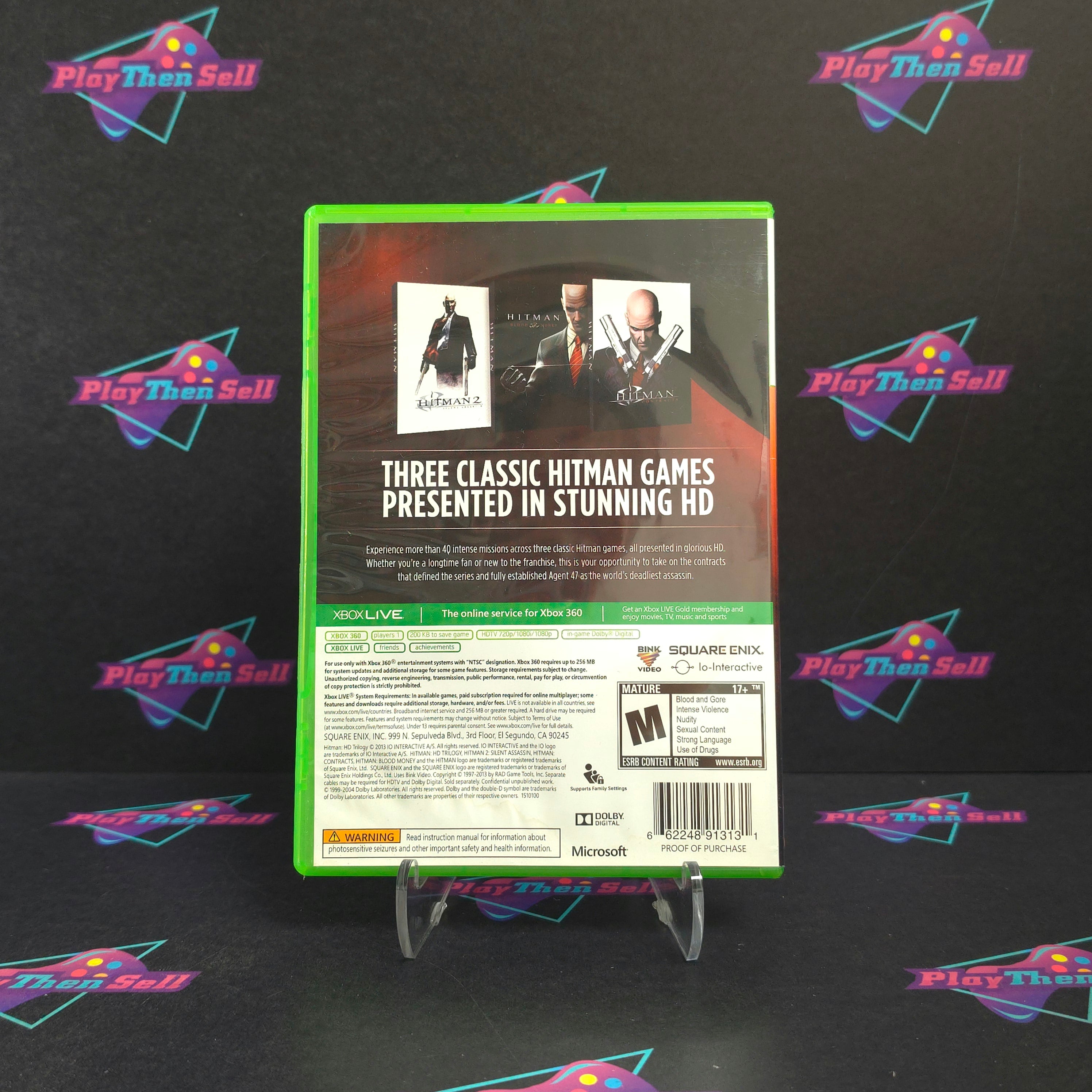 Hitman HD Trilogy Xbox 360 Complete - Very Good