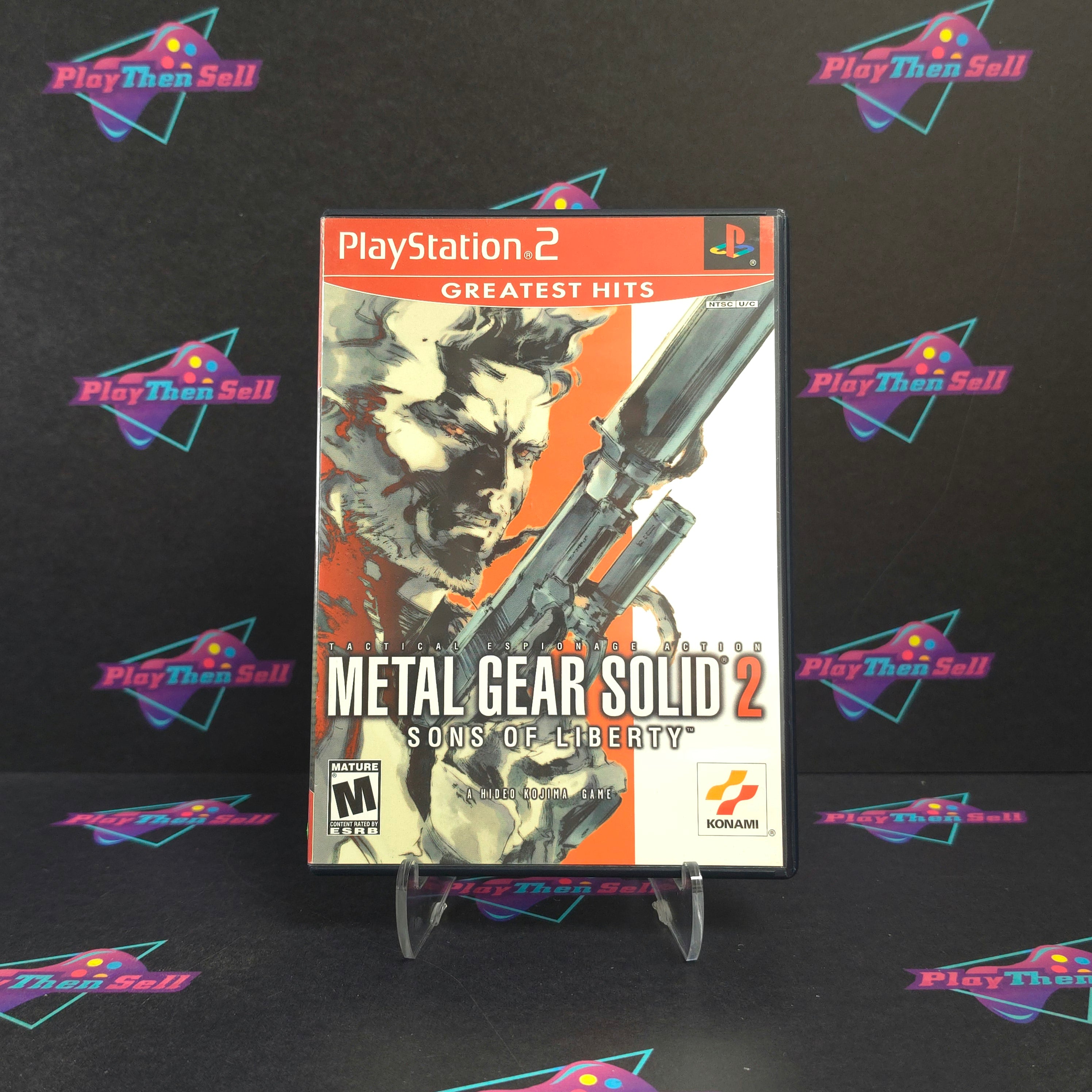 Metal Gear Solid 2 Sons of Liberty PS2 PlayStation 2 GH - Very Good