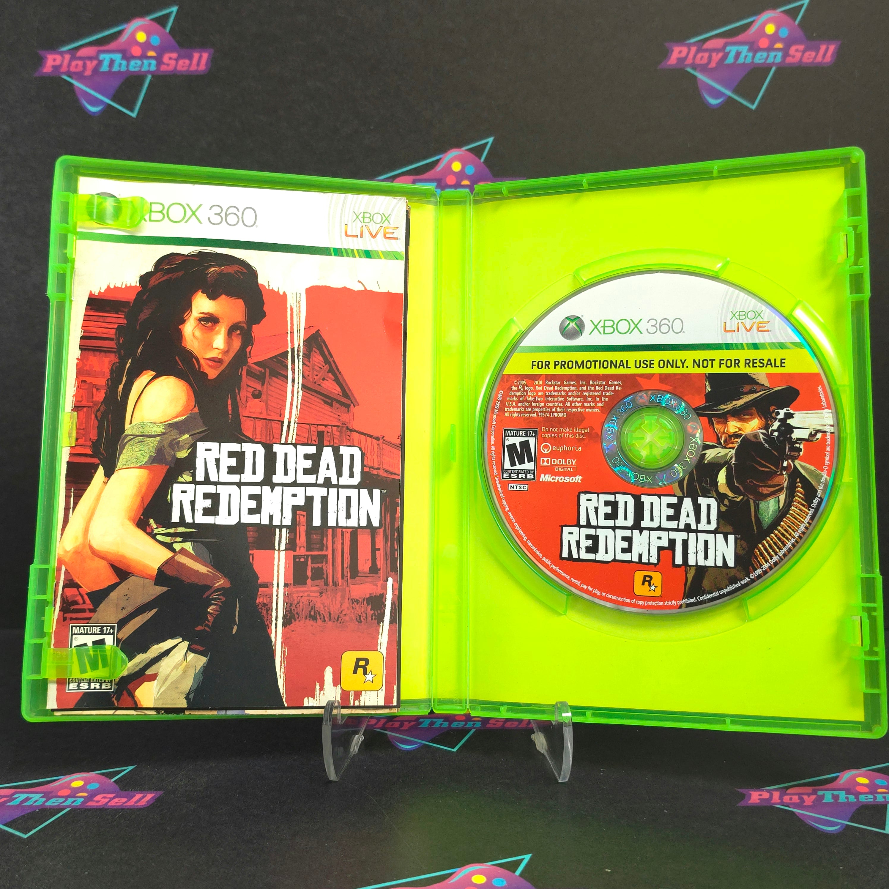 Red Dead Redemption Xbox 360 Promotional Copy + Map CIB - Excellent